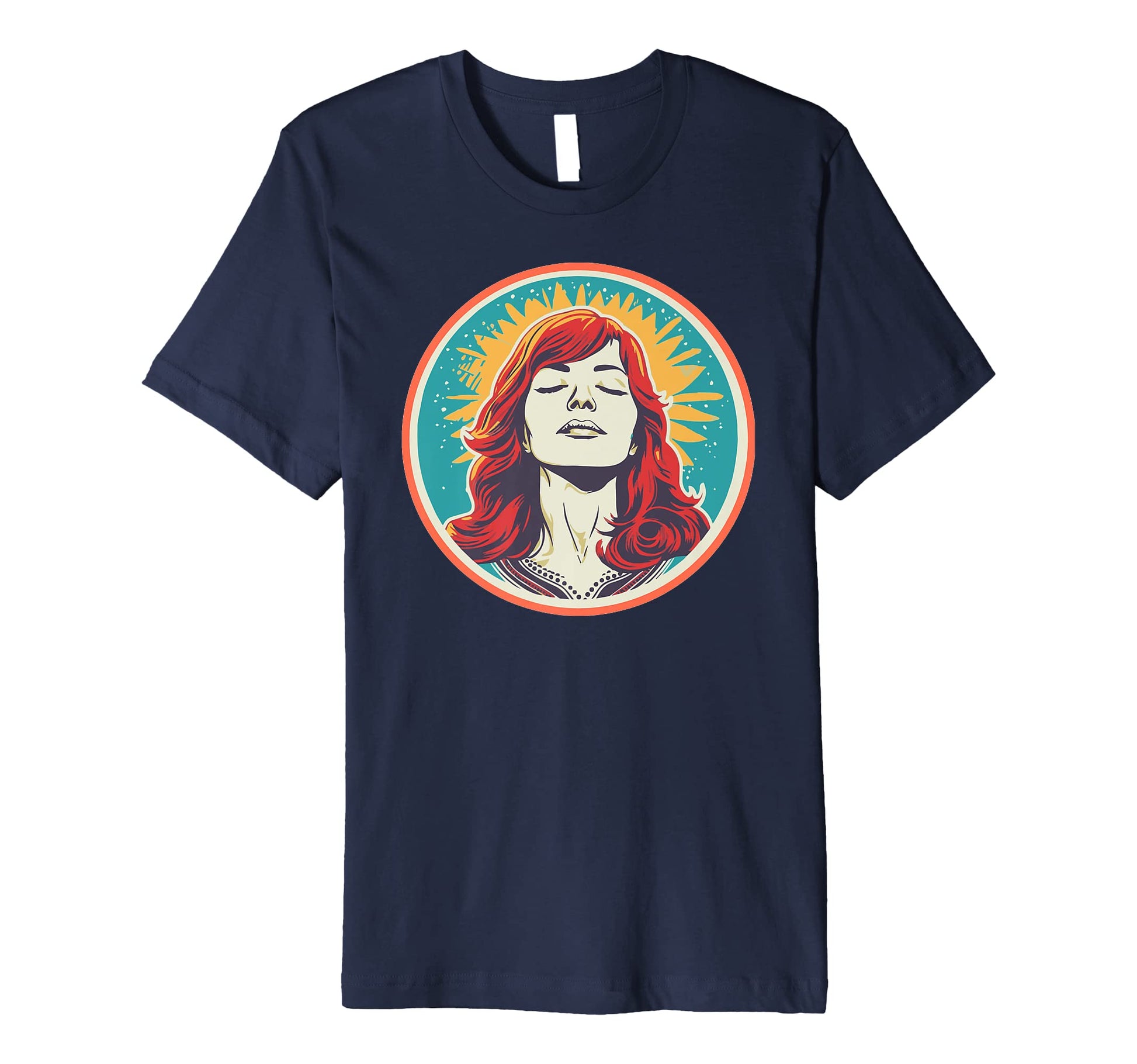 Groovy Mountain Mama Hippie 60S T-Shirt - Custom Art Print Unisex - T-Shirt, Sweatshirt, Hoodie