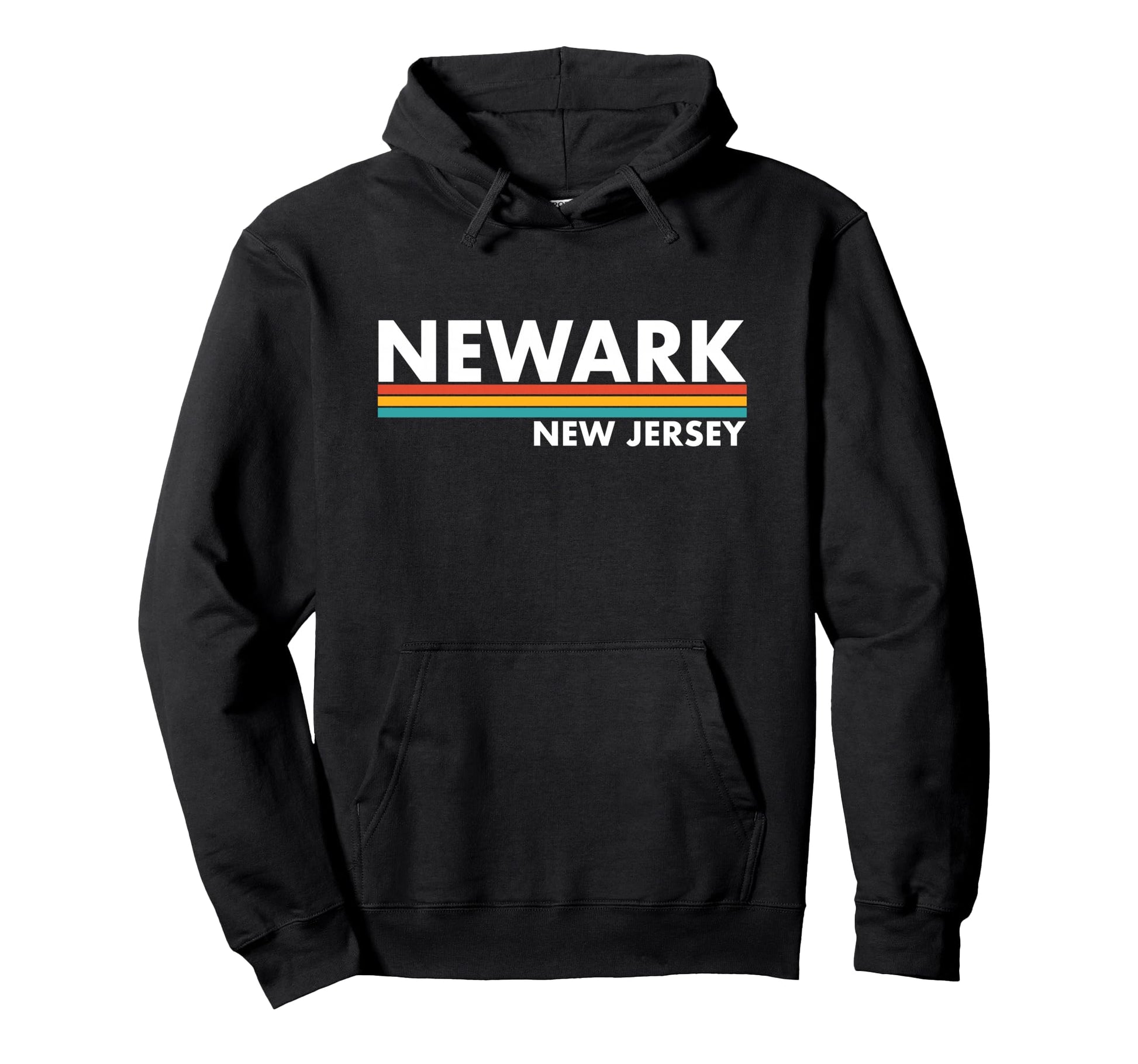 Newark New Jersey Stripes Hoodie - Custom Art Print Men Women - T-Shirt, Sweatshirt, Hoodie
