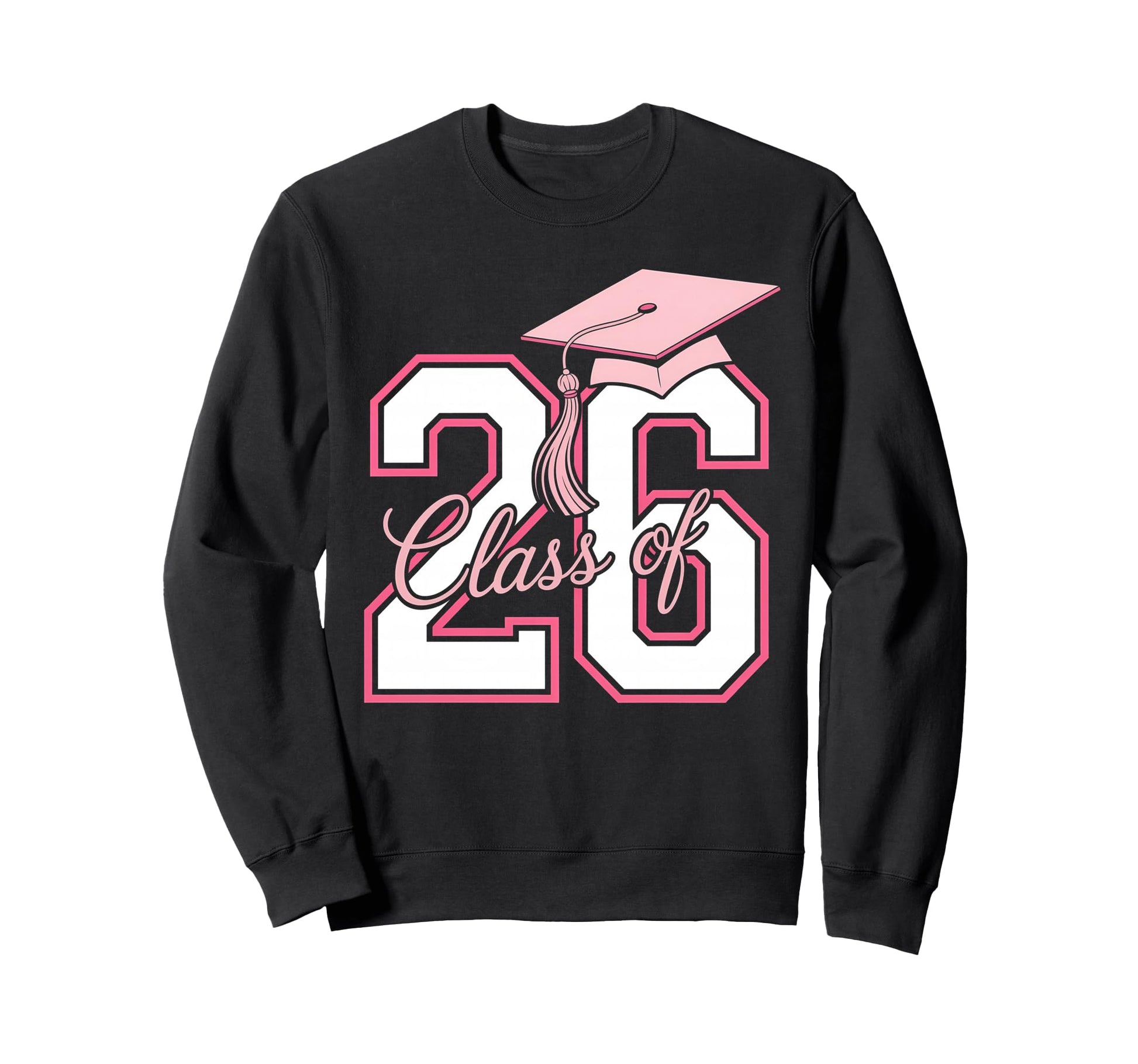 Coquette Bow Class 2026 Senior Sweatshirt - Custom Art Print Unisex - T-Shirt, Sweatshirt, Hoodie