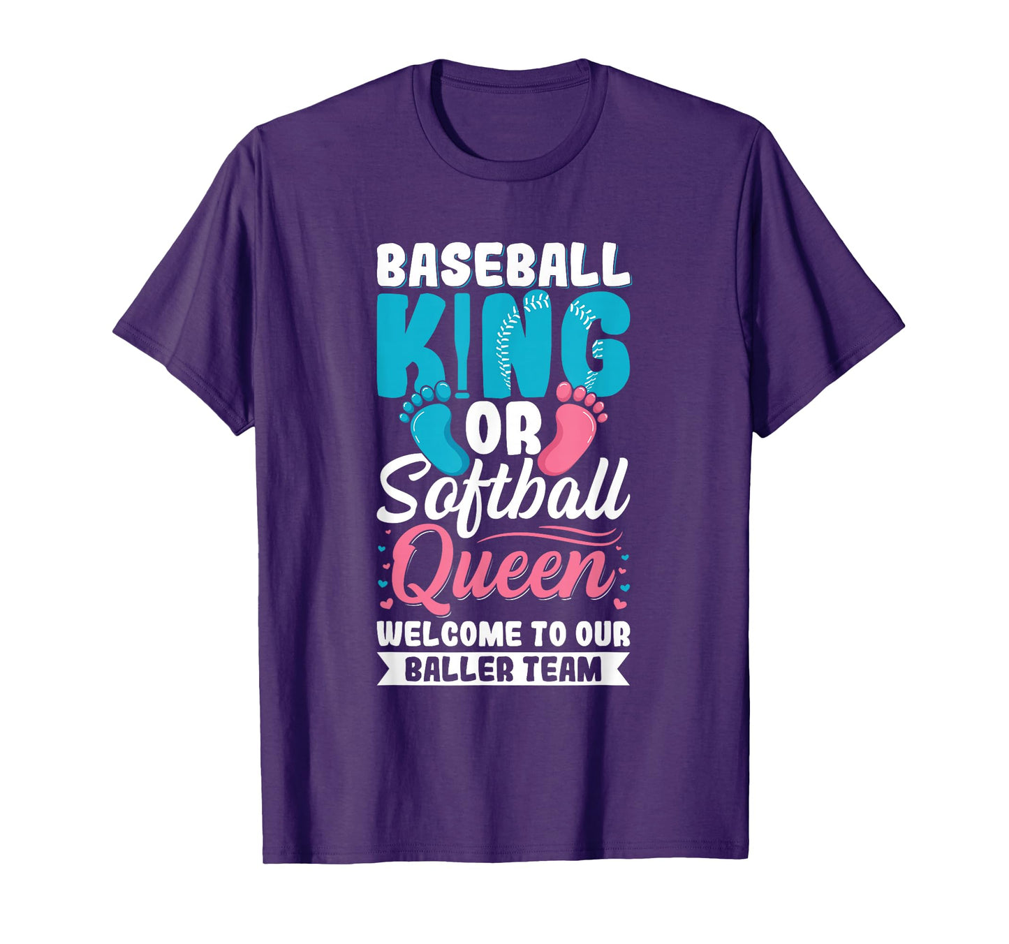 Baseball Gender Reveal Party Baseball T-Shirt - Unique Graphic for Adults - T-Shirt, Sweatshirt, Hoodie