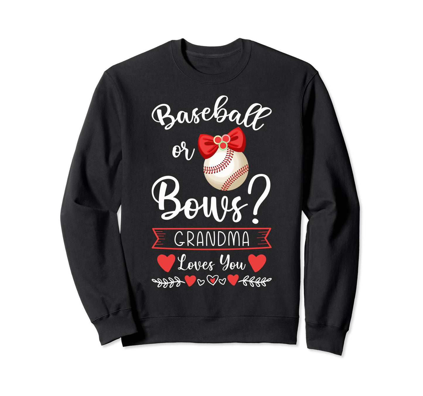 Baseball Or Bows Party Baseball Or Sweatshirt - Custom Art Print Men Women - T-Shirt, Sweatshirt, Hoodie