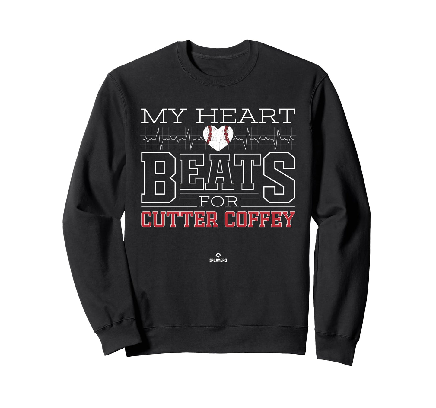 My Heart Beats Cutter Coffey Sweatshirt - Minimalist Print for Adults - T-Shirt, Sweatshirt, Hoodie