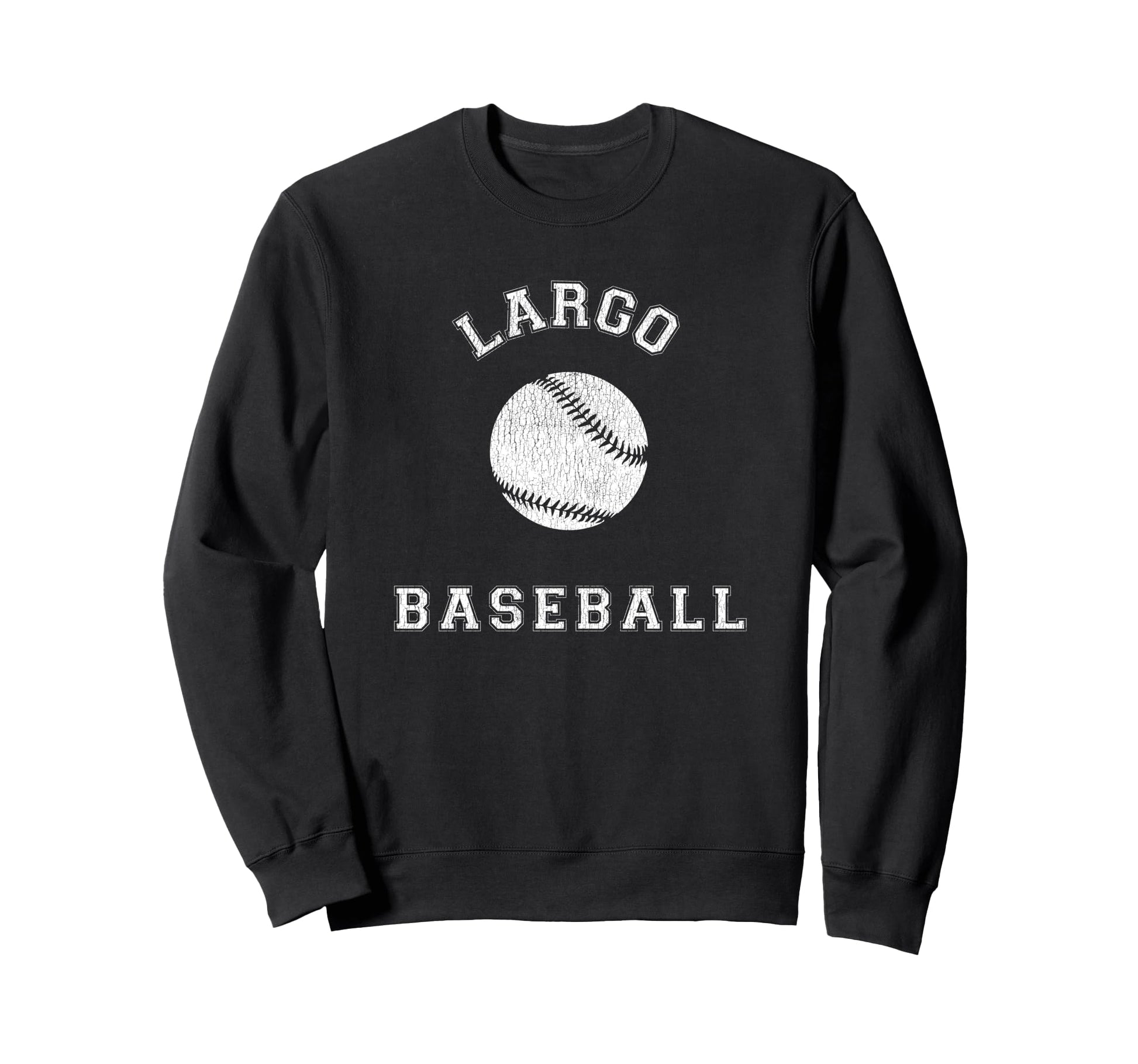 Largo Baseball Distressed Sweatshirt - Fun Novelty Design Unisex - T-Shirt, Sweatshirt, Hoodie