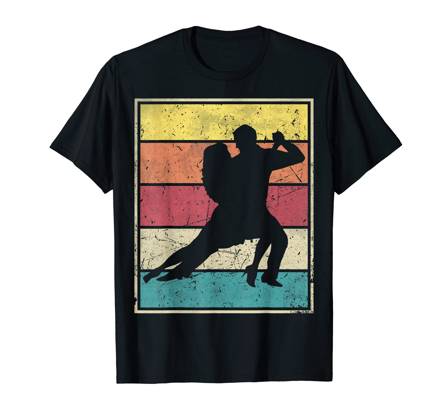 Dancing Couple Stripes T-Shirt - Casual Everyday Wear for Adults - T-Shirt, Sweatshirt, Hoodie