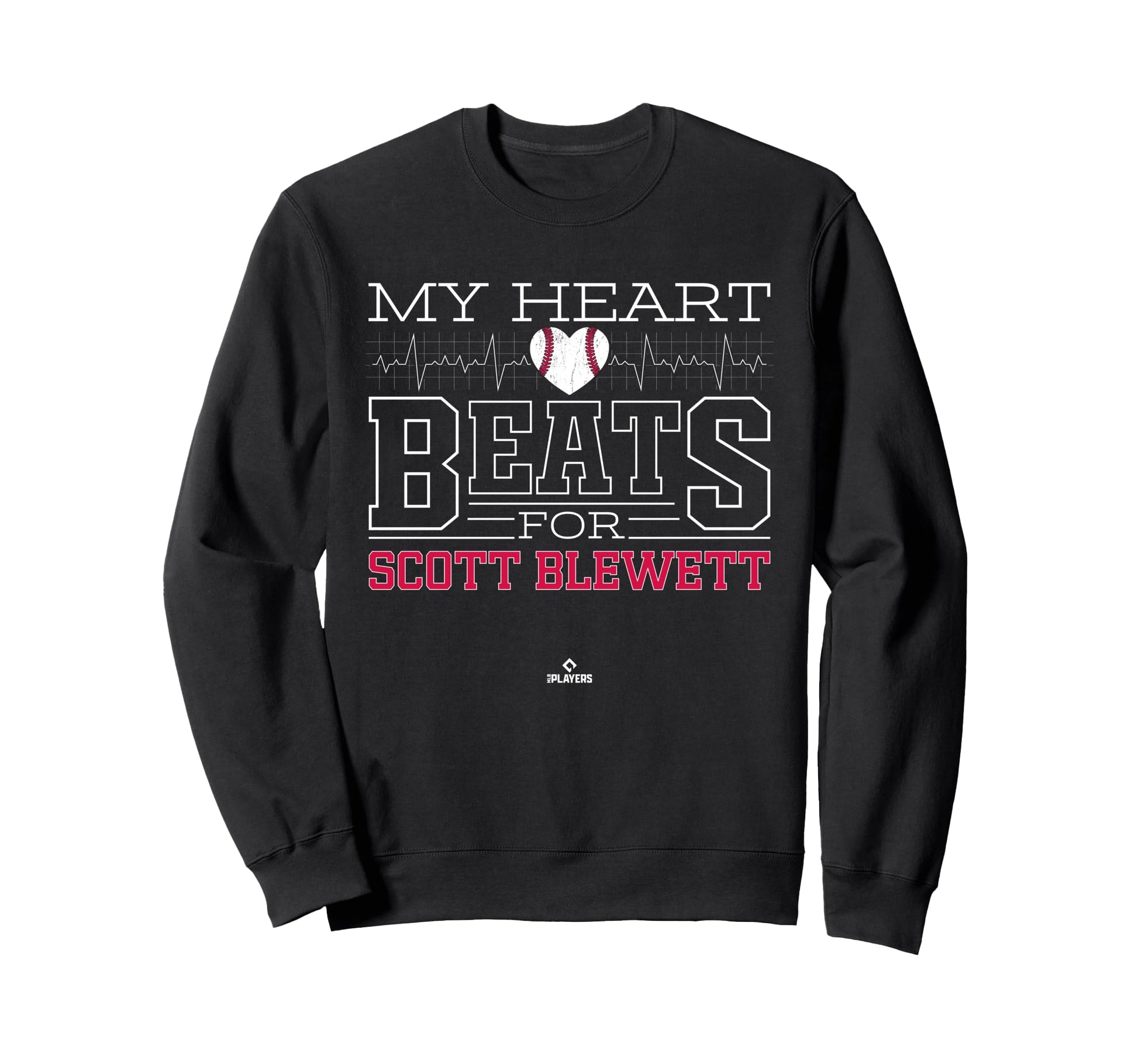 My Heart Beats Scott Blewett Sweatshirt - Novelty Apparel for Adults - T-Shirt, Sweatshirt, Hoodie