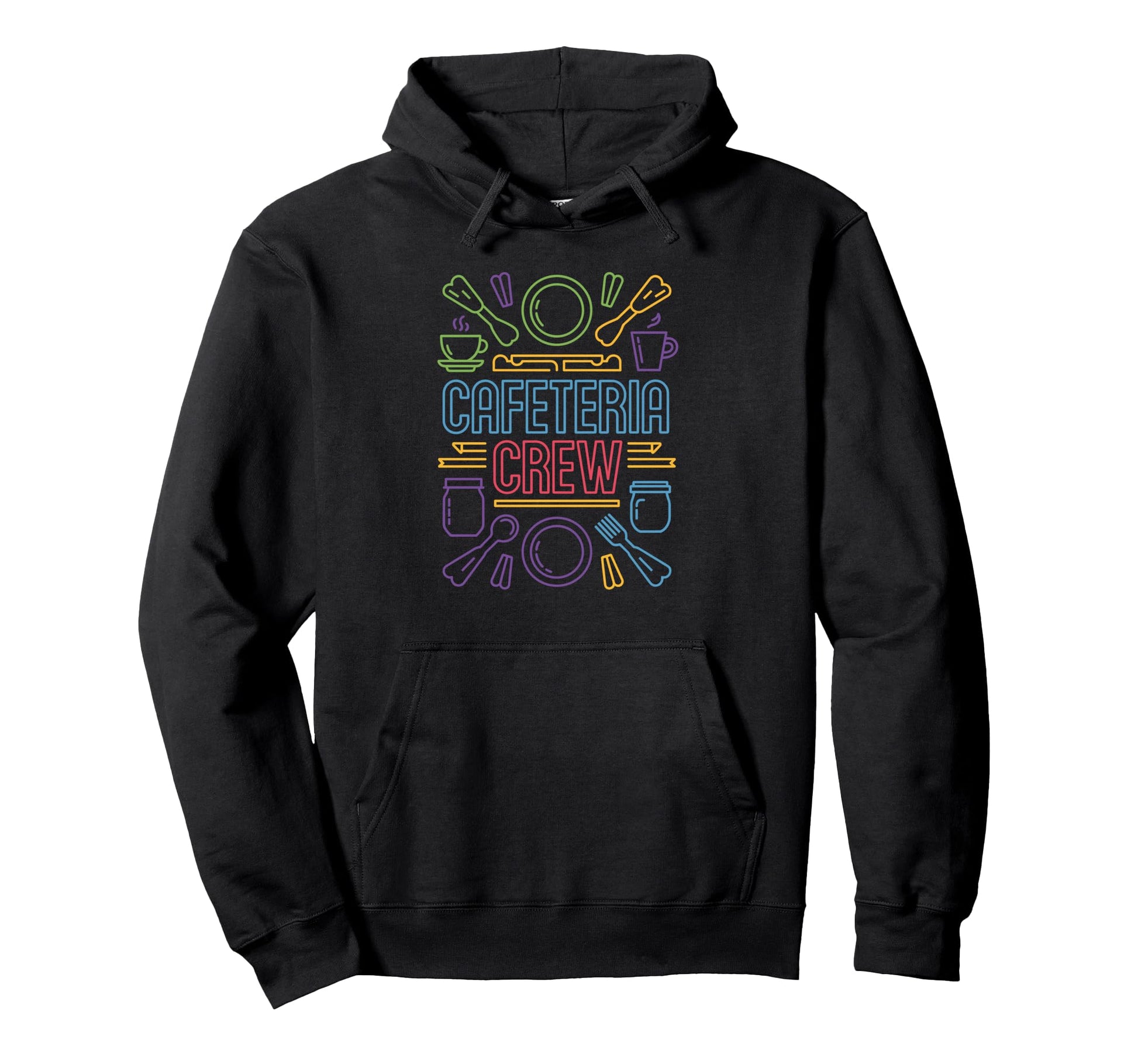 Proud Cafeteria Crew School Food Hoodie - Custom Art Print Men Women - T-Shirt, Sweatshirt, Hoodie