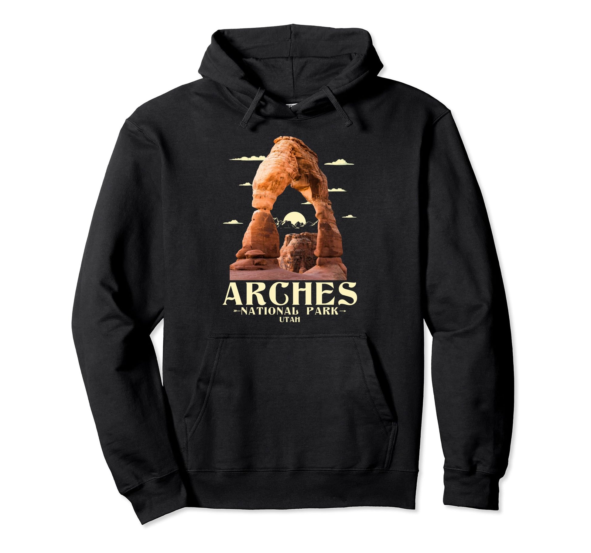 Arches National Park Hiking Camping Hoodie - Novelty Apparel Unisex - T-Shirt, Sweatshirt, Hoodie