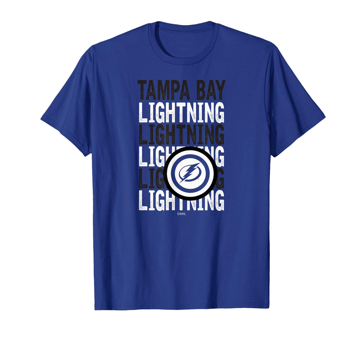 Tampa Bay Lightning Repeat Royal Blue T-Shirt - Graphic Print for Adults - T-Shirt, Sweatshirt, Hoodie