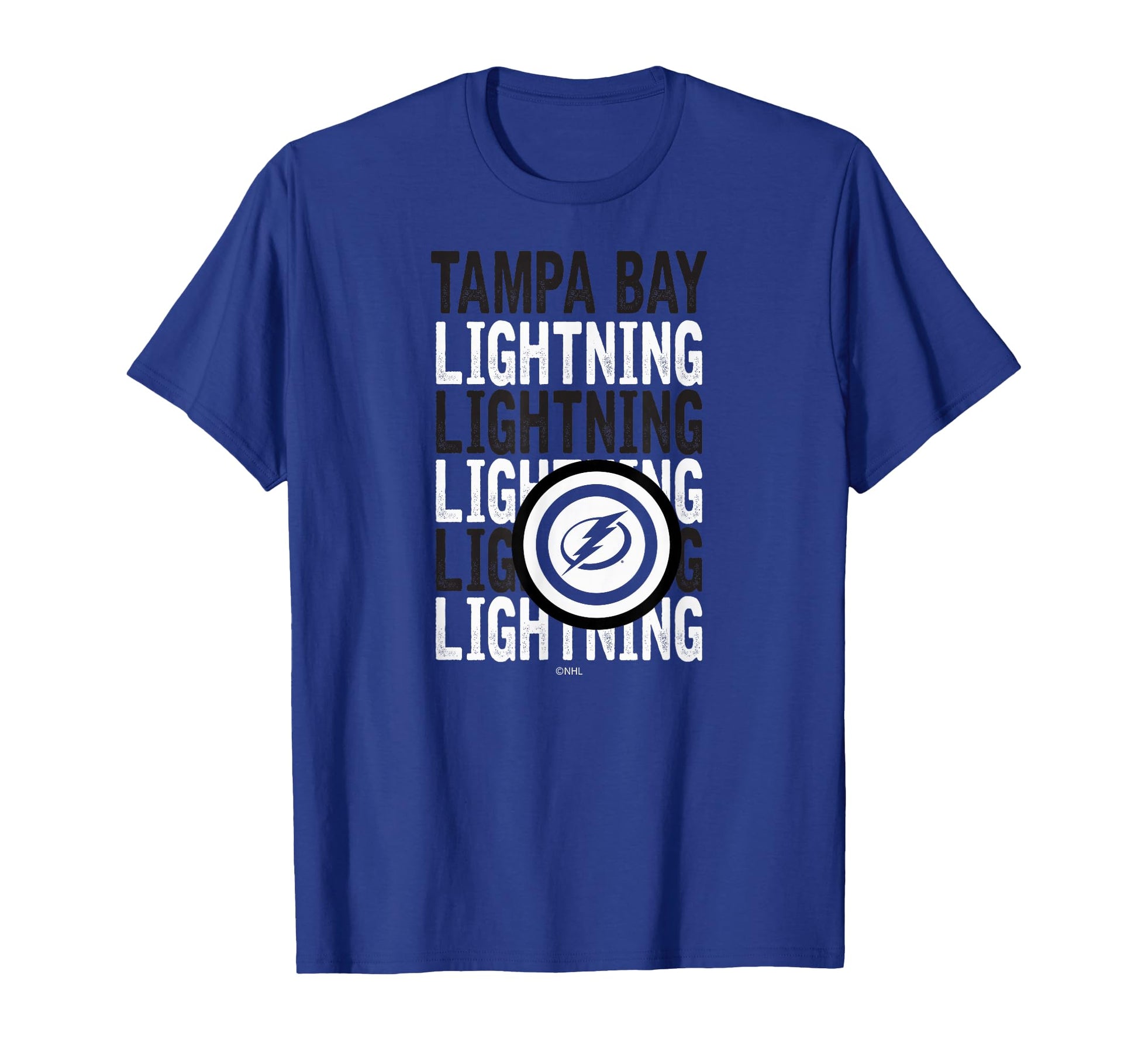 Tampa Bay Lightning Repeat Royal Blue T-Shirt - Graphic Print for Adults - T-Shirt, Sweatshirt, Hoodie