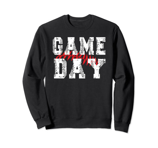 Baseball Game Day Baseball Fans Sweatshirt - Custom Art Print Unisex - T-Shirt, Sweatshirt, Hoodie