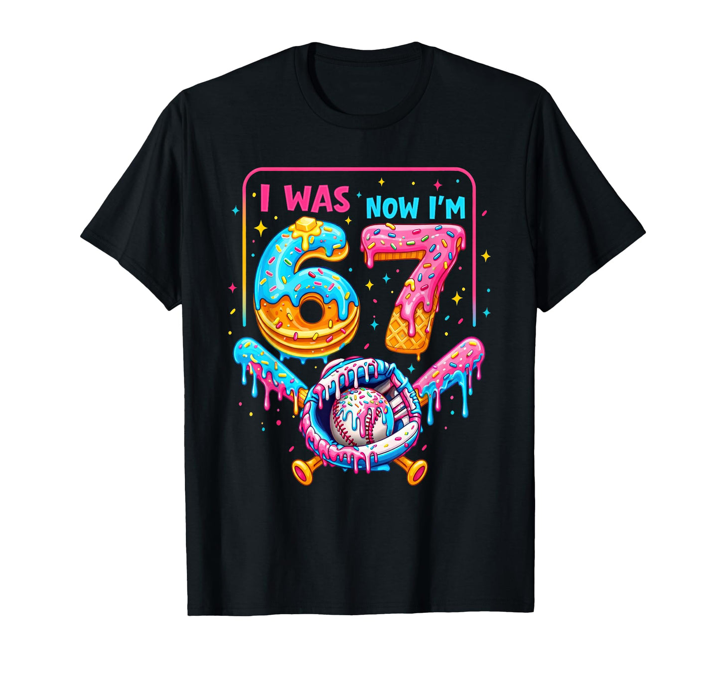 7Th Birthday I Was 6 Now Im 7 Baseball T-Shirt - Aesthetic Graphic Unisex - T-Shirt, Sweatshirt, Hoodie