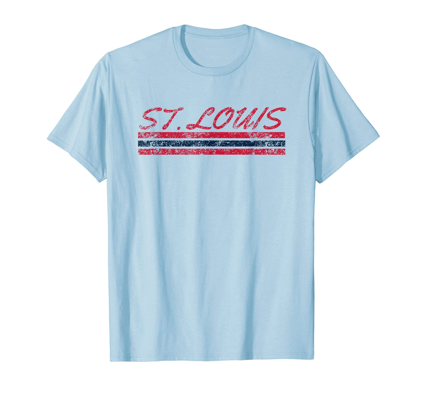 St Louis Missouri Weathered Stripe T-Shirt - Minimalist Print Unisex - T-Shirt, Sweatshirt, Hoodie