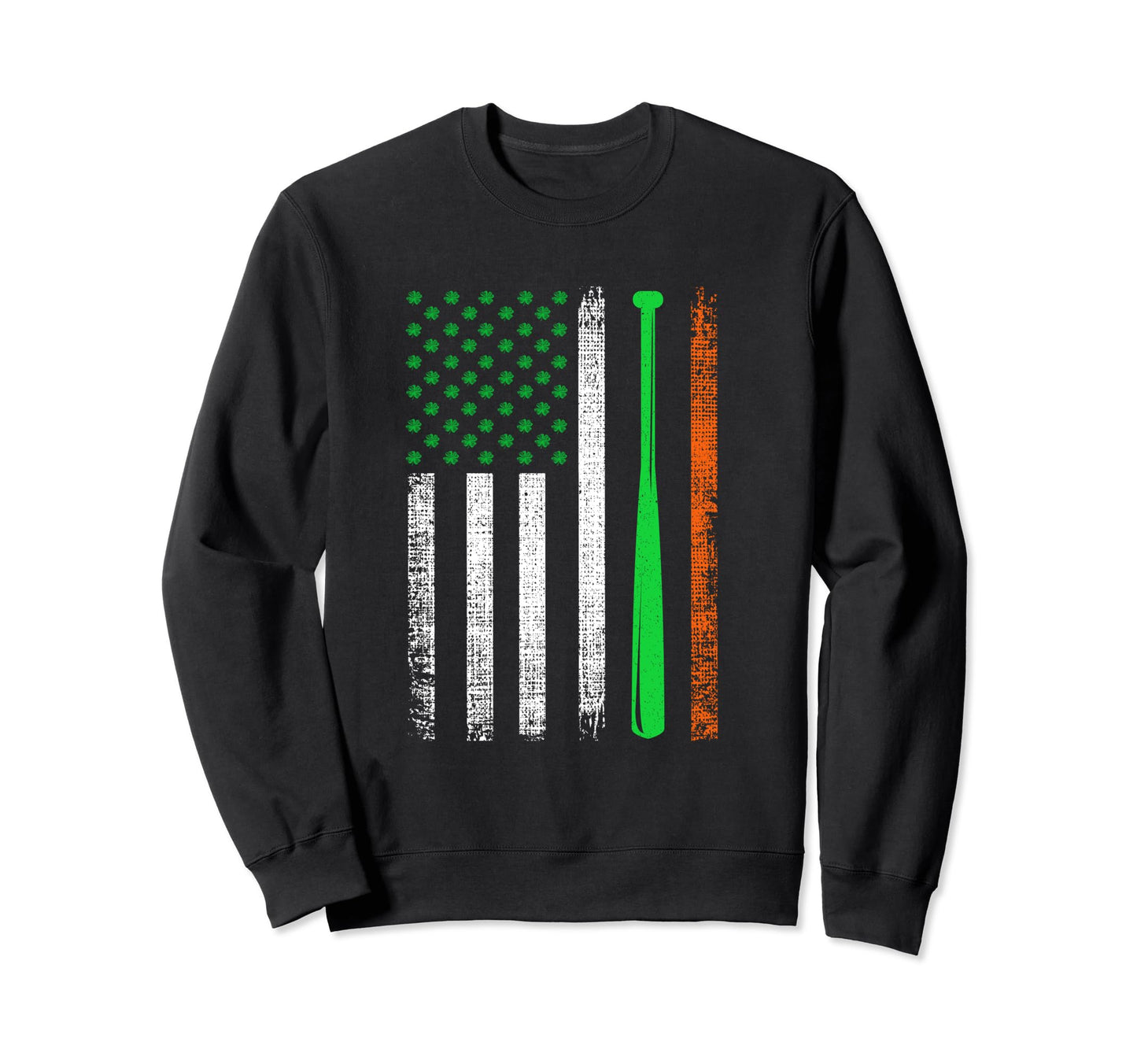 Irish American Us Flag St Patricks Sweatshirt - Streetwear Style Unisex - T-Shirt, Sweatshirt, Hoodie