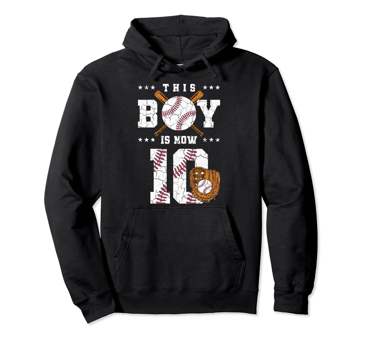 This Is Now 10Th Birthday Baseball Hoodie - Casual Everyday Wear Men Women - T-Shirt, Sweatshirt, Hoodie