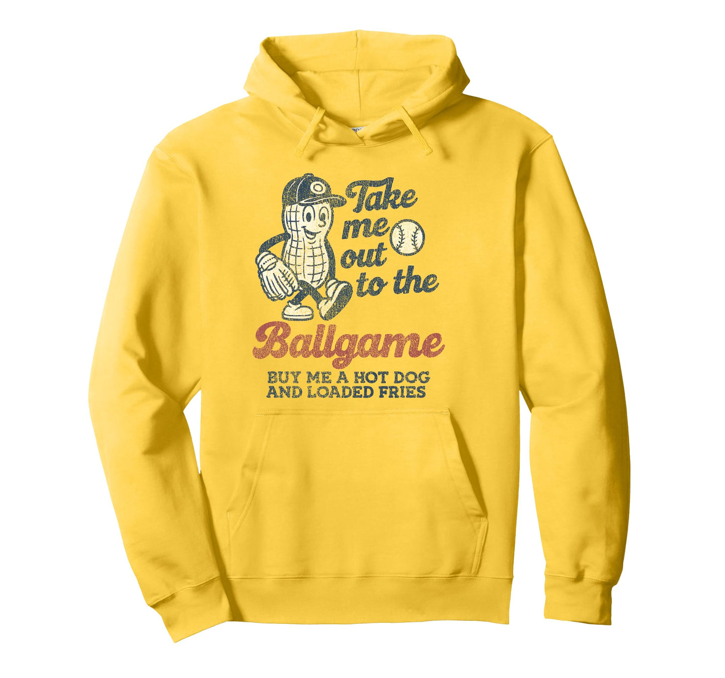 Baseball Song Distressed Great Hoodie - Aesthetic Graphic for Adults - T-Shirt, Sweatshirt, Hoodie
