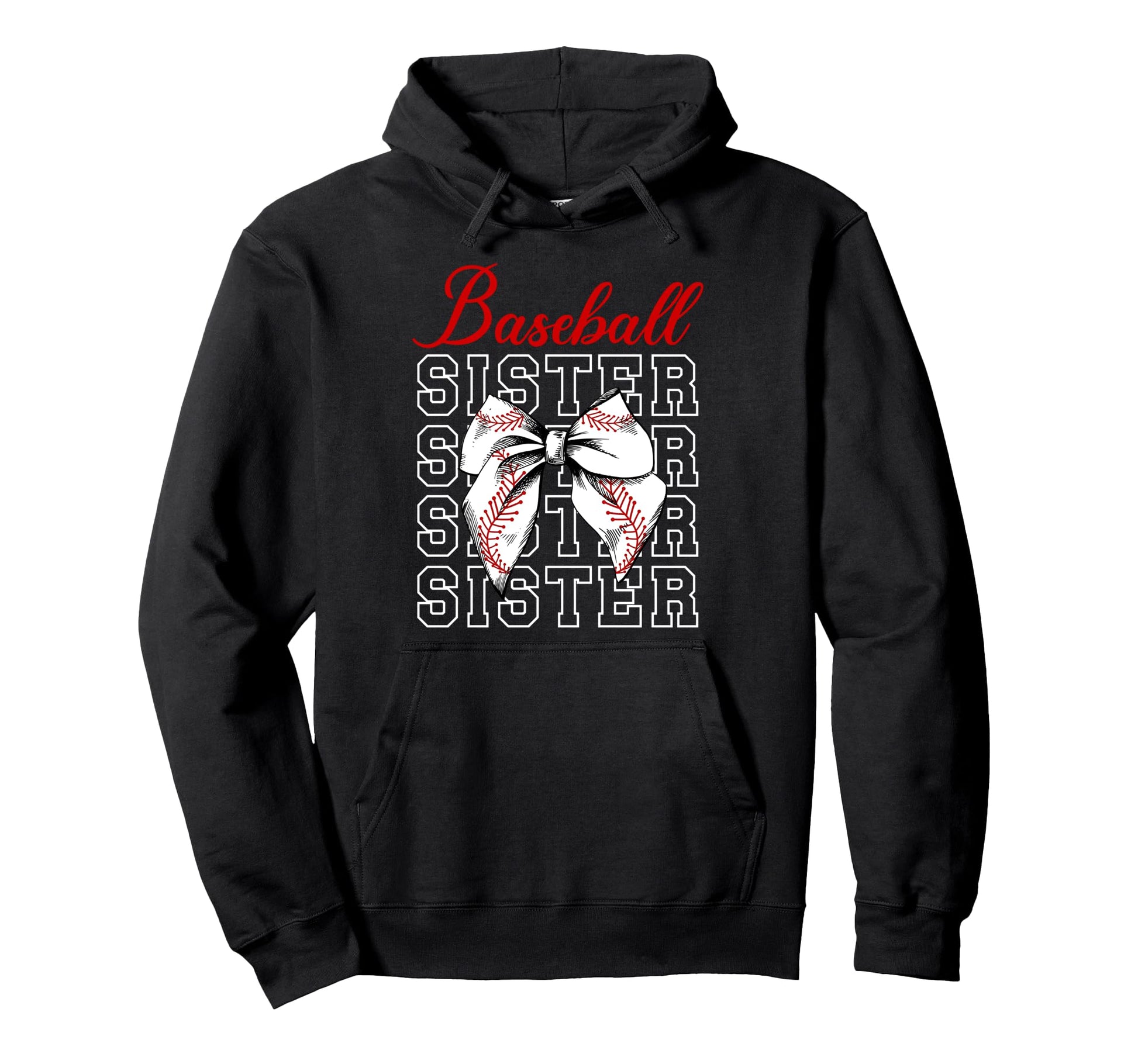 Baseball Sister Baseball Player Hoodie - Novelty Apparel Men Women - T-Shirt, Sweatshirt, Hoodie