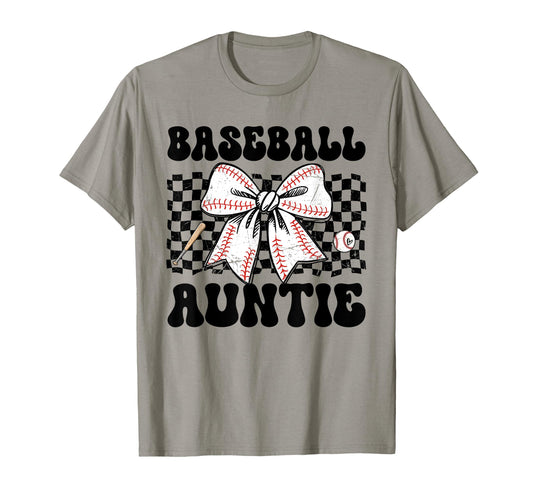 Baseball Auntie Baseball Aunt Family T-Shirt - Custom Art Print Unisex - T-Shirt, Sweatshirt, Hoodie