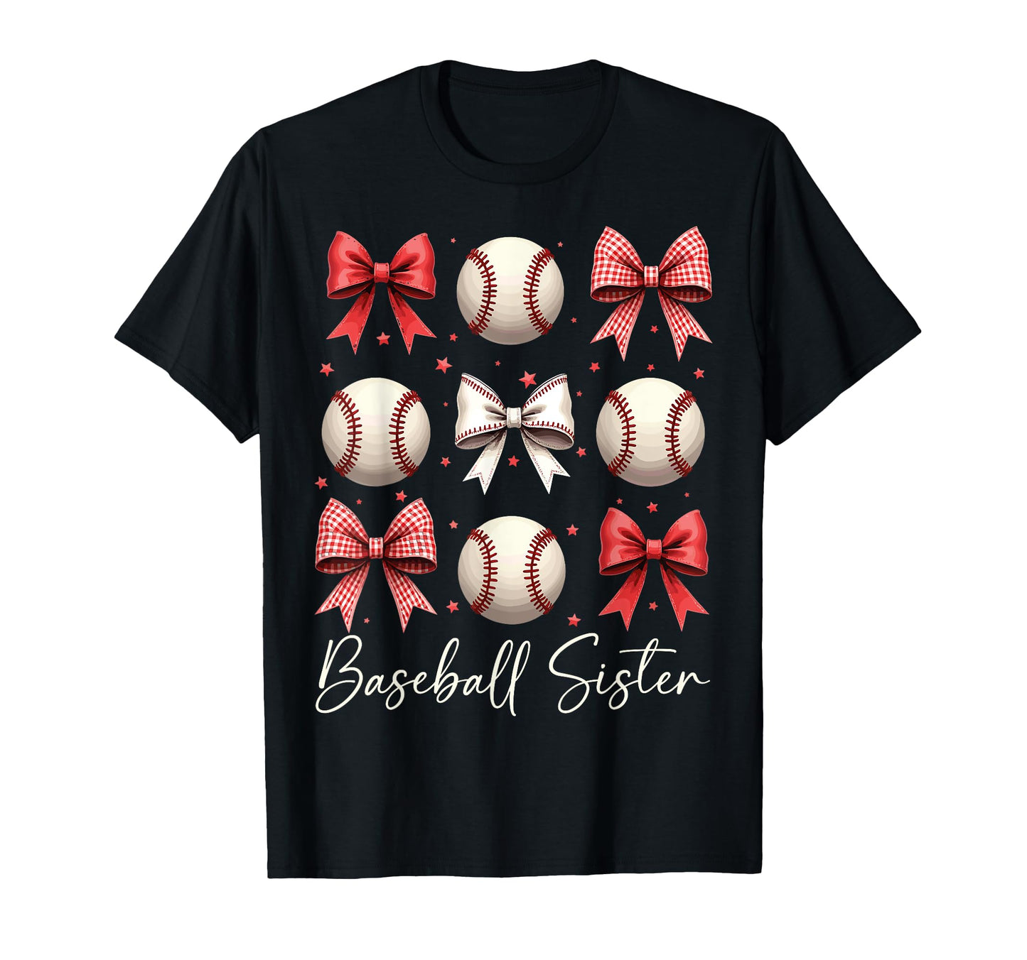 Baseball Sister Funny Coquette Bow T-Shirt - Streetwear Style for Adults - T-Shirt, Sweatshirt, Hoodie