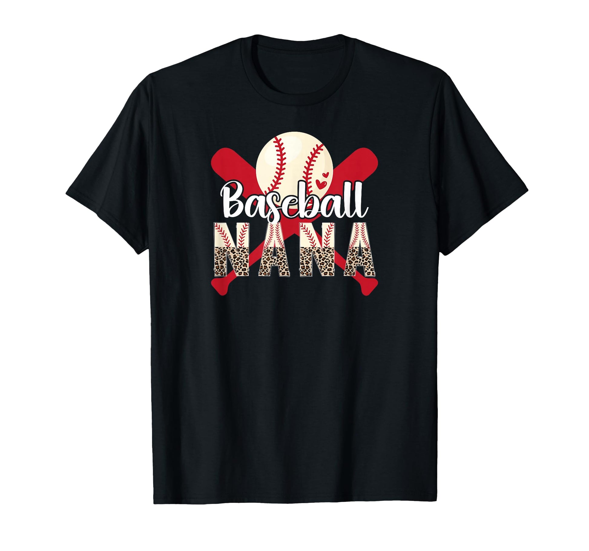 Baseball Nana Leopard Nana Baseball T-Shirt - Minimalist Print for Adults - T-Shirt, Sweatshirt, Hoodie