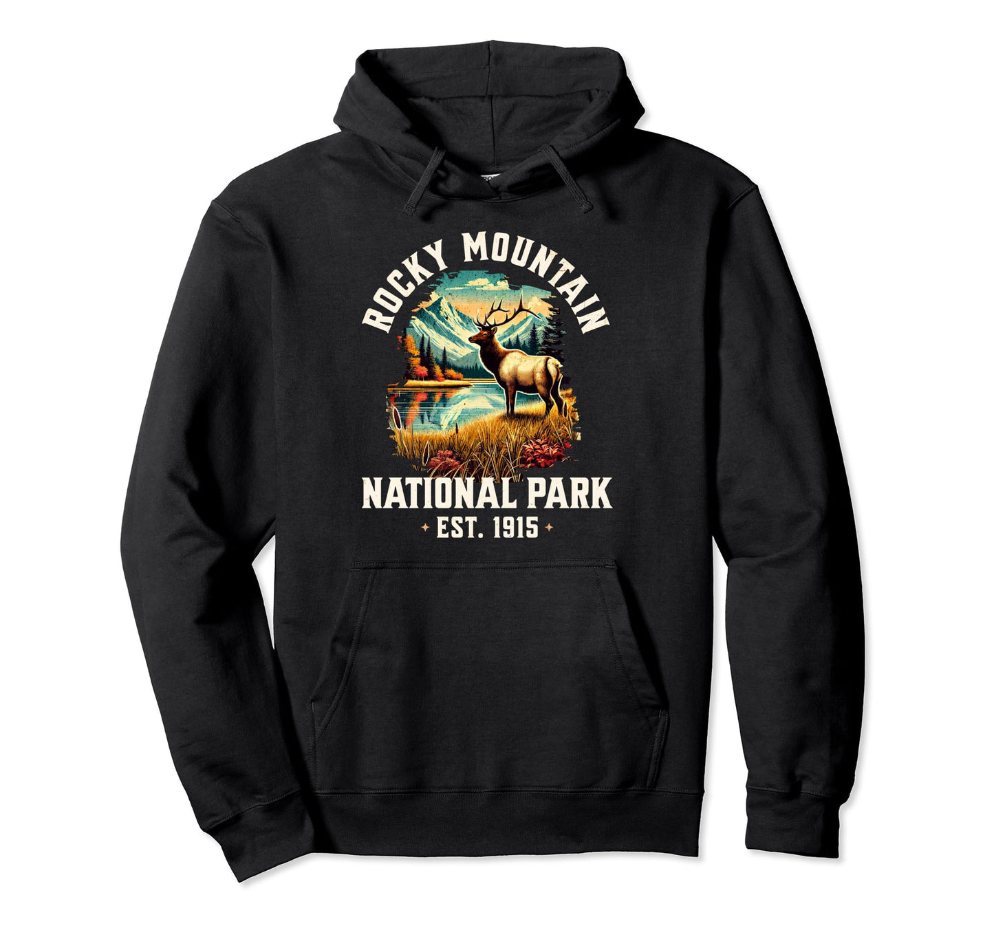 Rocky Mountains National Park Usa Hoodie - Casual Everyday Wear Men Women - T-Shirt, Sweatshirt, Hoodie