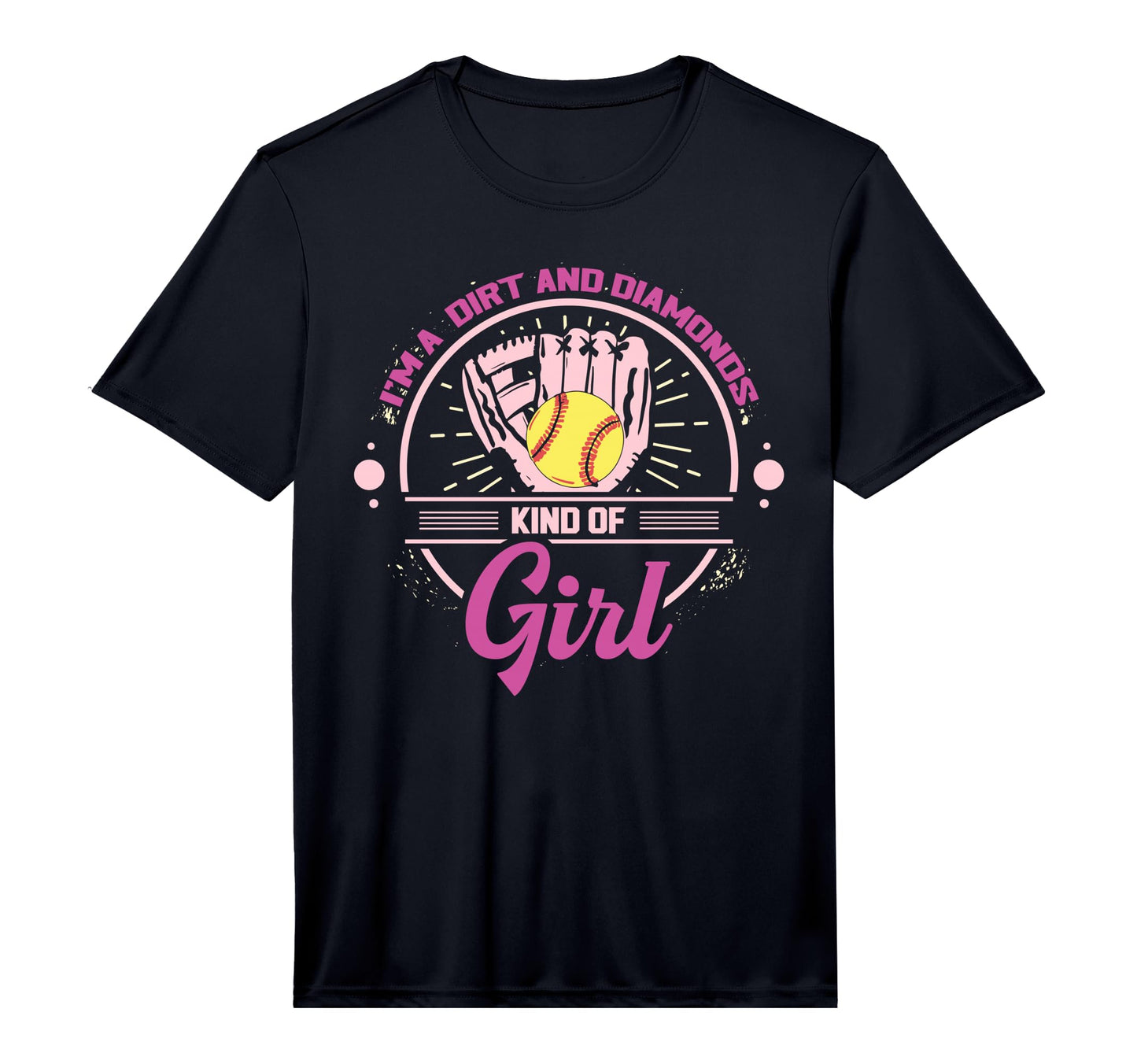 Im Dirt And Diamond Kind Softball T-Shirt - Aesthetic Graphic Men Women - T-Shirt, Sweatshirt, Hoodie