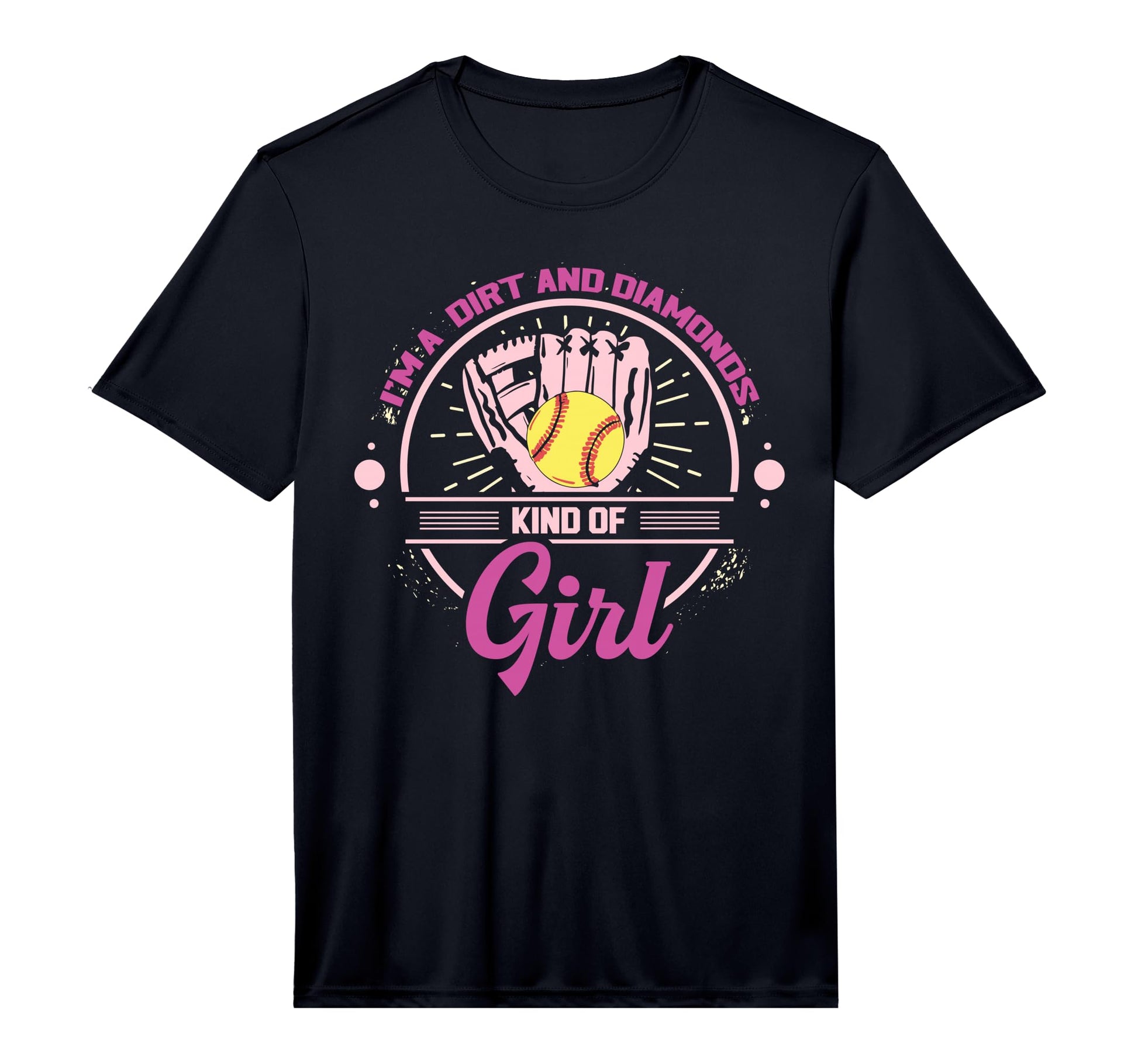 Im Dirt And Diamond Kind Softball T-Shirt - Aesthetic Graphic Men Women - T-Shirt, Sweatshirt, Hoodie
