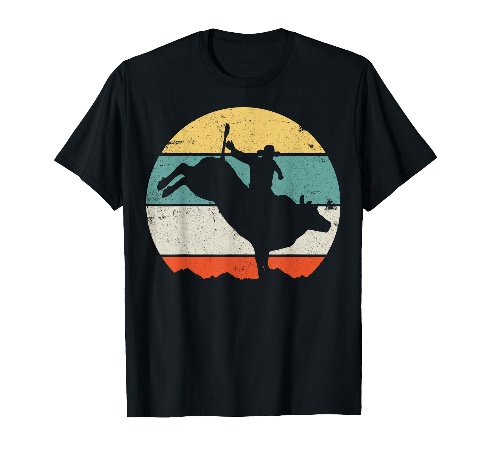 Bull Riding Rodeo Cowboy Western Country T-Shirt - Graphic Print Unisex - T-Shirt, Sweatshirt, Hoodie