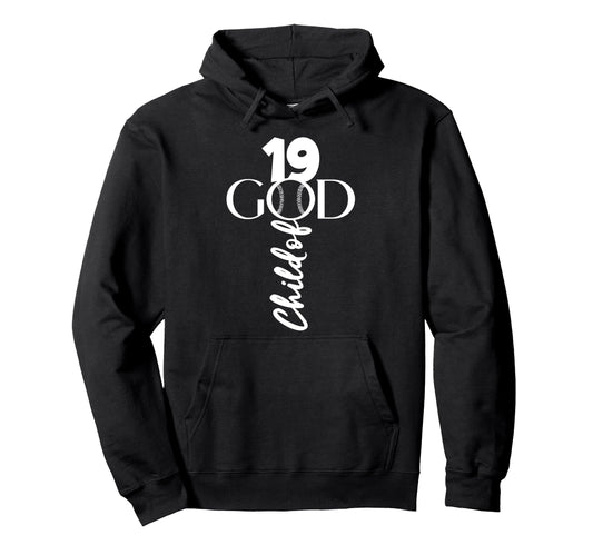 Baseball Jesus 19 Years Child God Hoodie - Aesthetic Graphic for Adults - T-Shirt, Sweatshirt, Hoodie