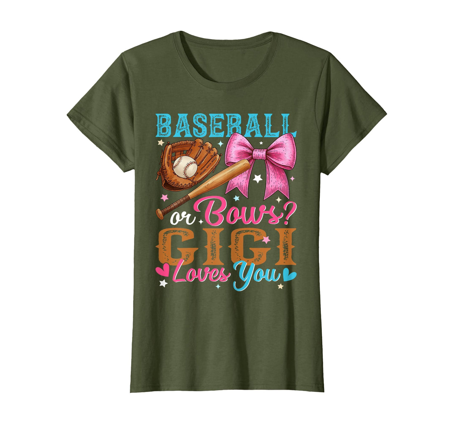 Baseball Or Bows Gigi Loves You T-Shirt - Aesthetic Graphic Men Women - T-Shirt, Sweatshirt, Hoodie