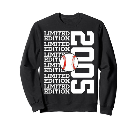 2005 Baseball 21St Birthday Sweatshirt - Fun Novelty Design Unisex - T-Shirt, Sweatshirt, Hoodie