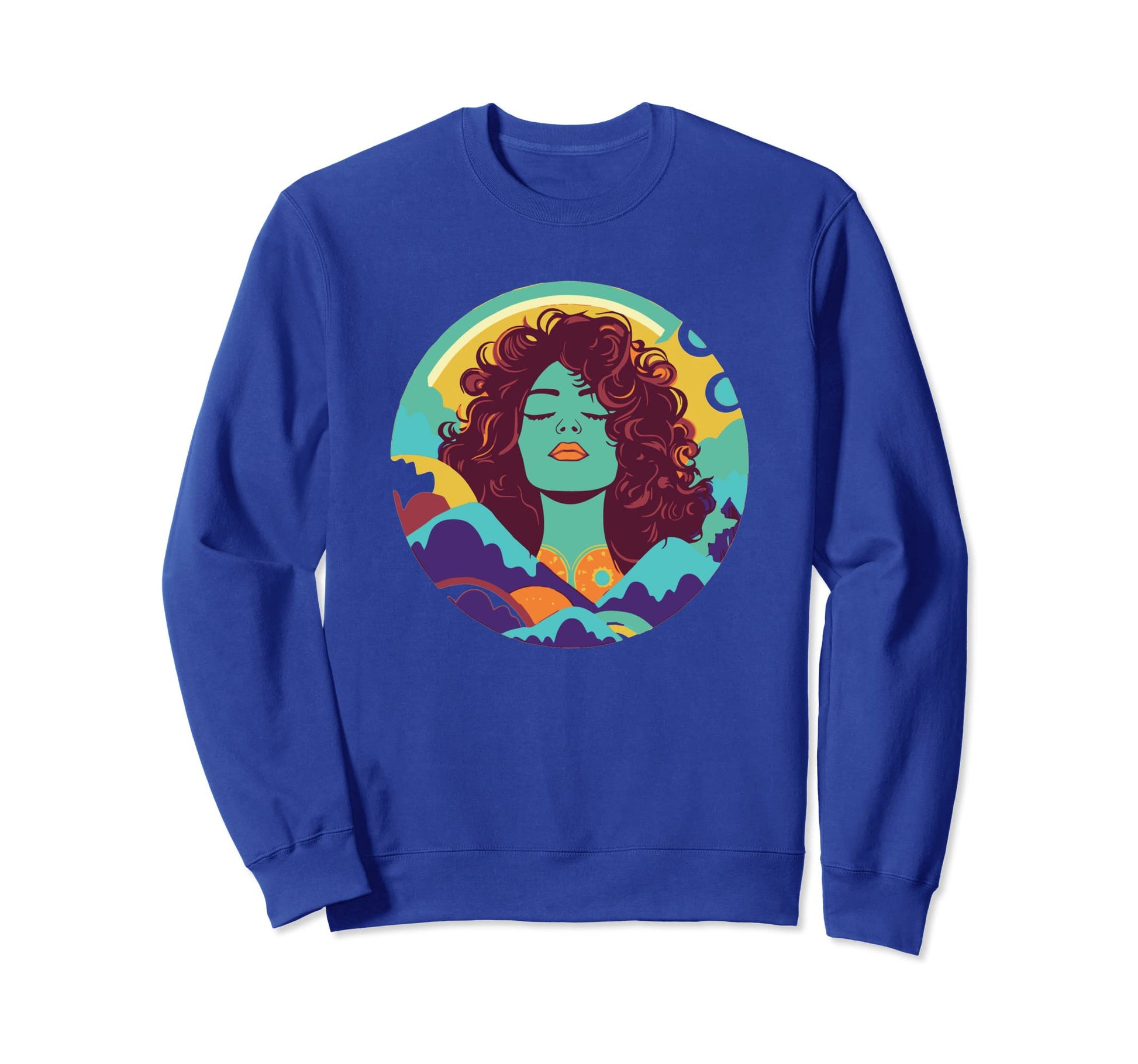 Groovy Mountain Mama Hippie 60S Sweatshirt - Aesthetic Graphic for Adults - T-Shirt, Sweatshirt, Hoodie