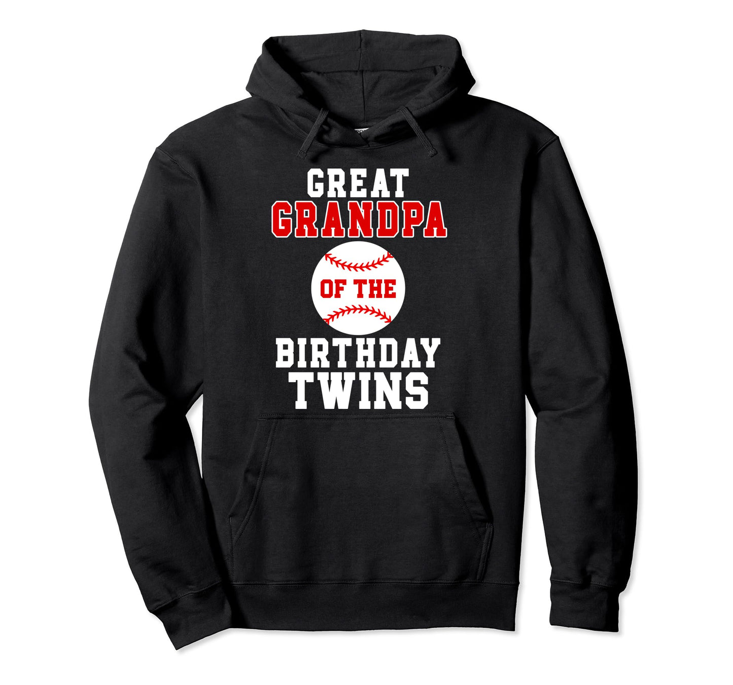 Great Grandpa Birthday Twins Birthday Hoodie - Minimalist Print Men Women - T-Shirt, Sweatshirt, Hoodie
