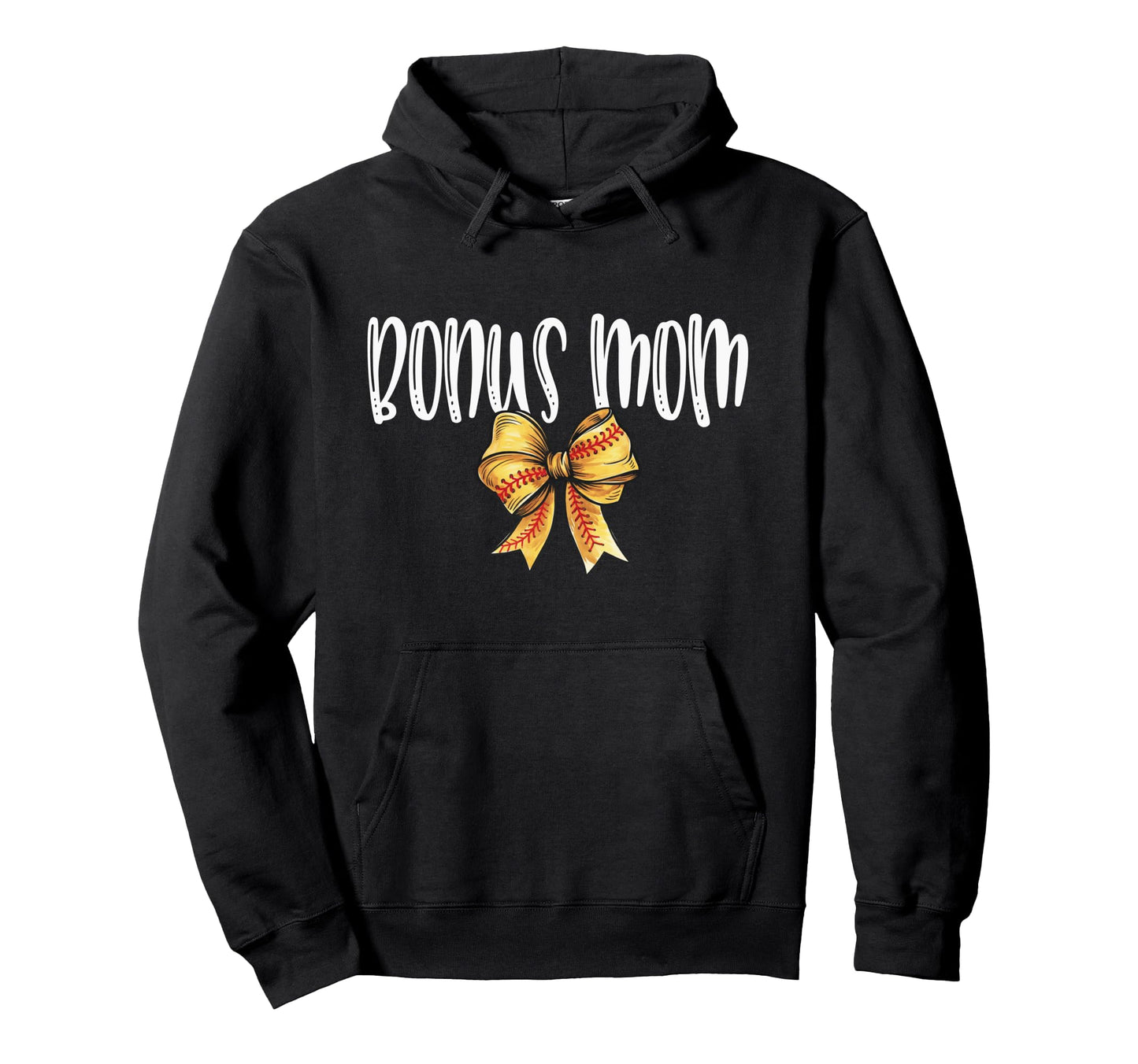 Coquette Baseball Bonus Mom Spirit Hoodie - Novelty Apparel for Adults - T-Shirt, Sweatshirt, Hoodie
