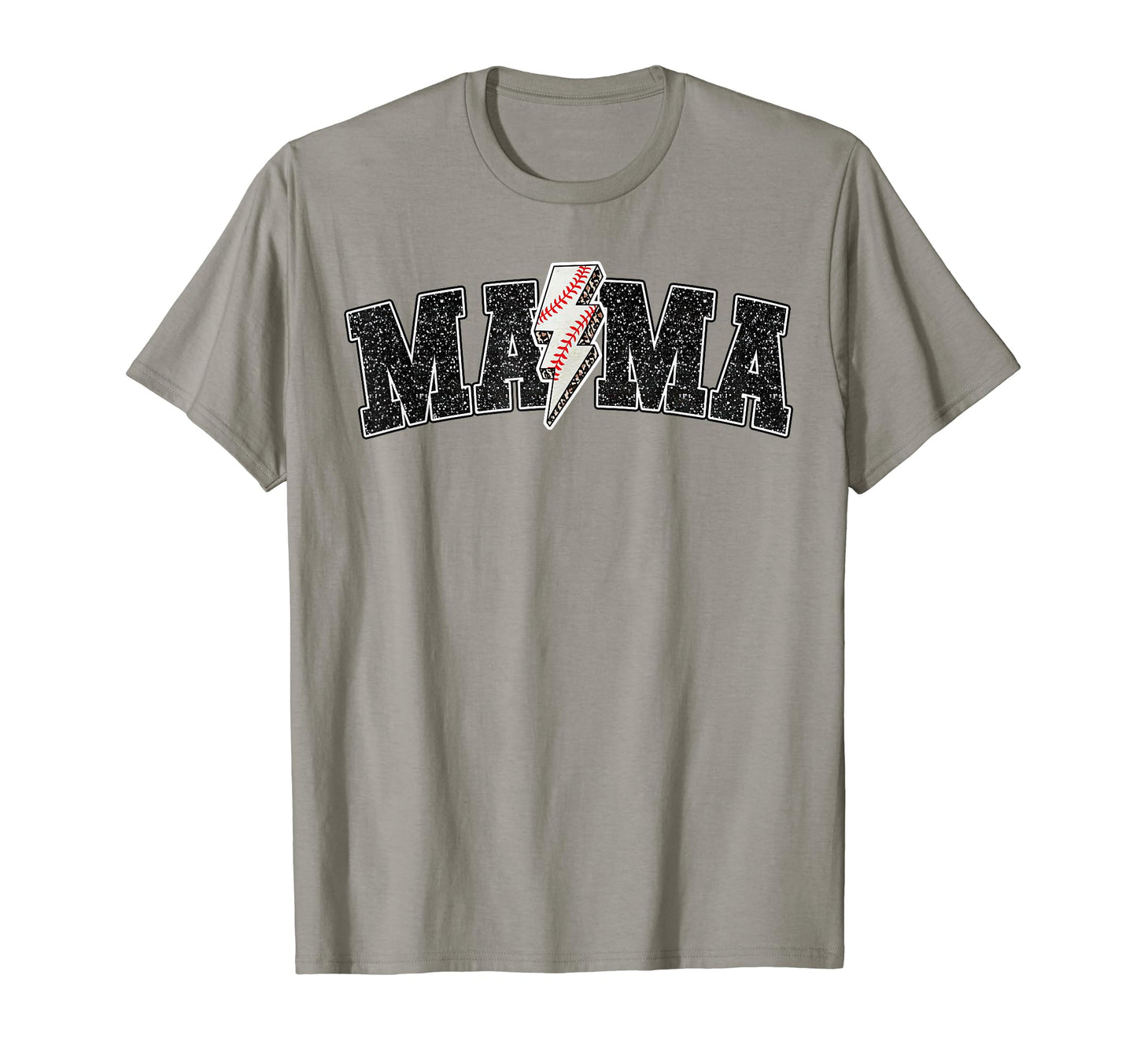 Baseball Mama Rocks Lightning Baseball T-Shirt - Graphic Print Men Women - T-Shirt, Sweatshirt, Hoodie