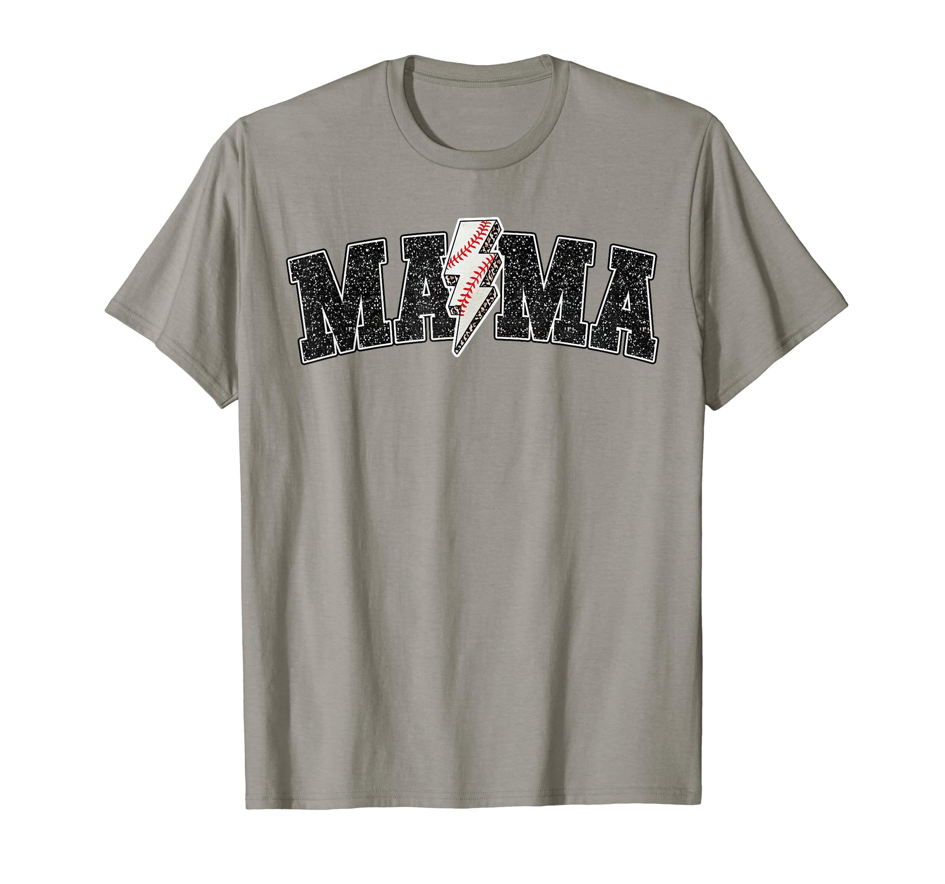 Baseball Mama Rocks Lightning Baseball T-Shirt - Graphic Print Men Women - T-Shirt, Sweatshirt, Hoodie