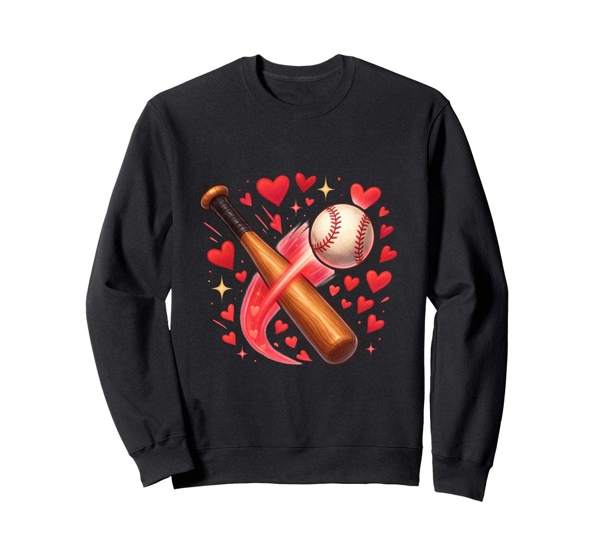 Baseball Love Power Swing Sweatshirt - Casual Everyday Wear for Adults - T-Shirt, Sweatshirt, Hoodie