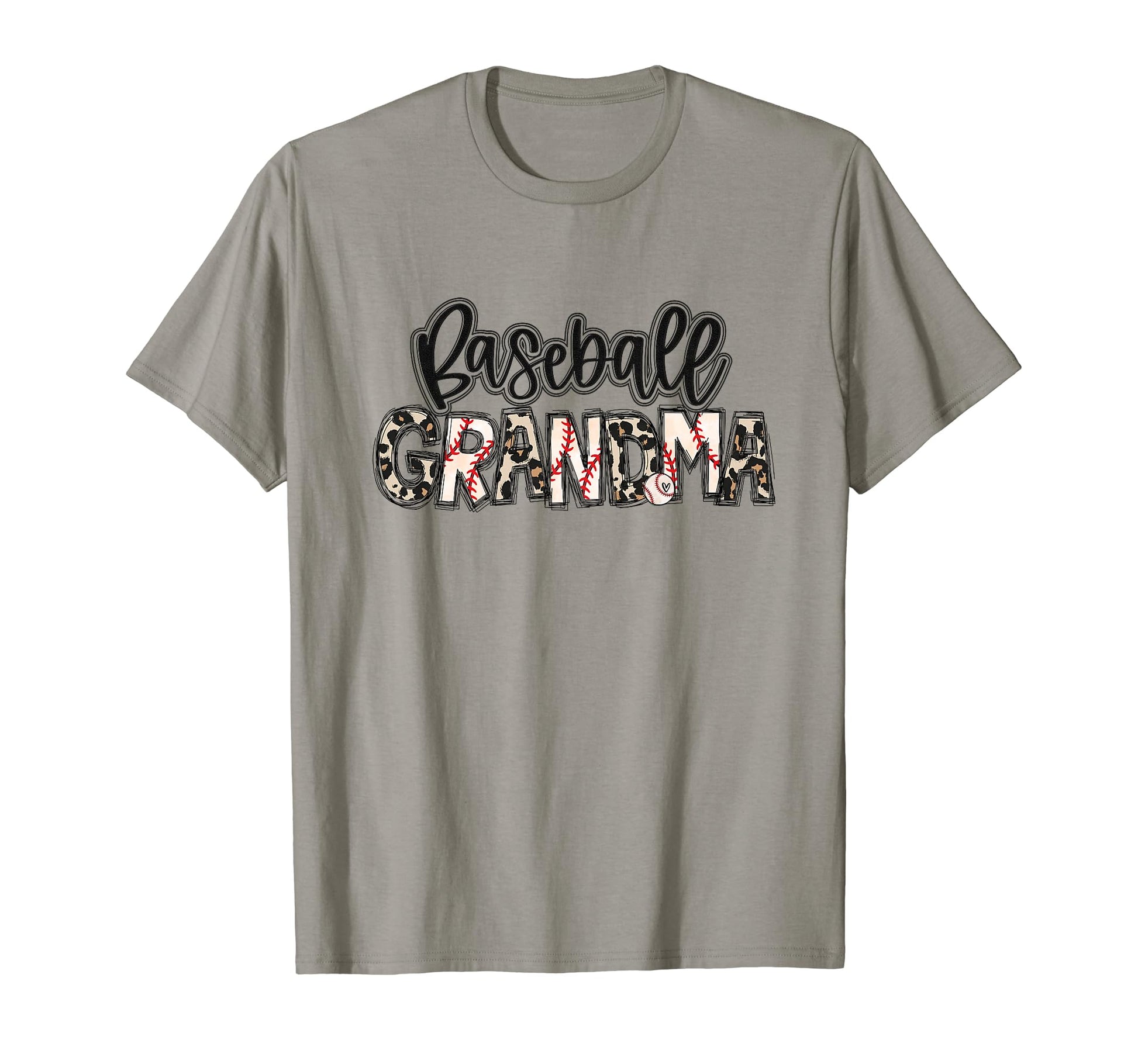 Baseball Grandma Leopard Proud Family T-Shirt - Minimalist Print Unisex - T-Shirt, Sweatshirt, Hoodie
