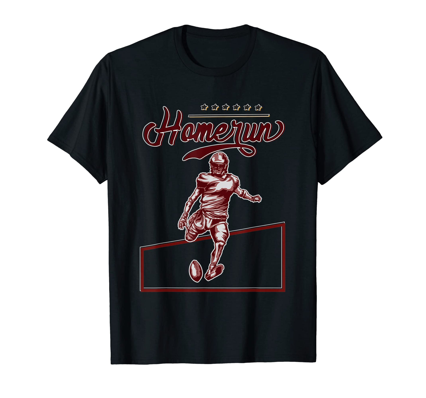 Homerun Coach Sport Football Ball T-Shirt - Graphic Print for Adults - T-Shirt, Sweatshirt, Hoodie