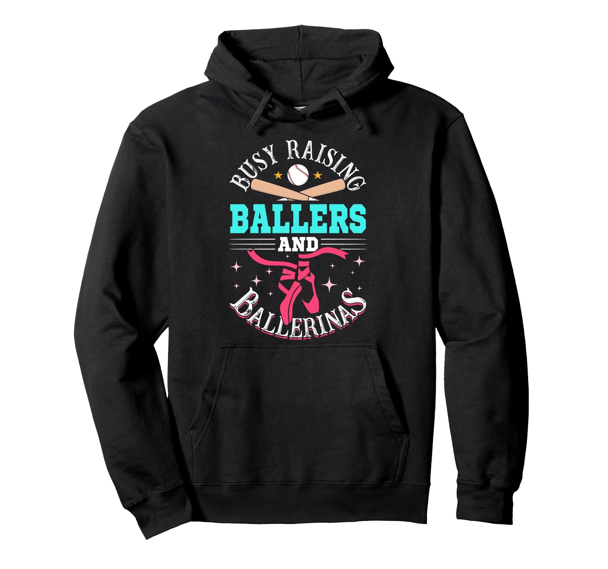 Baseball Dance Mom Busy Raising Hoodie - Streetwear Style for Adults - T-Shirt, Sweatshirt, Hoodie