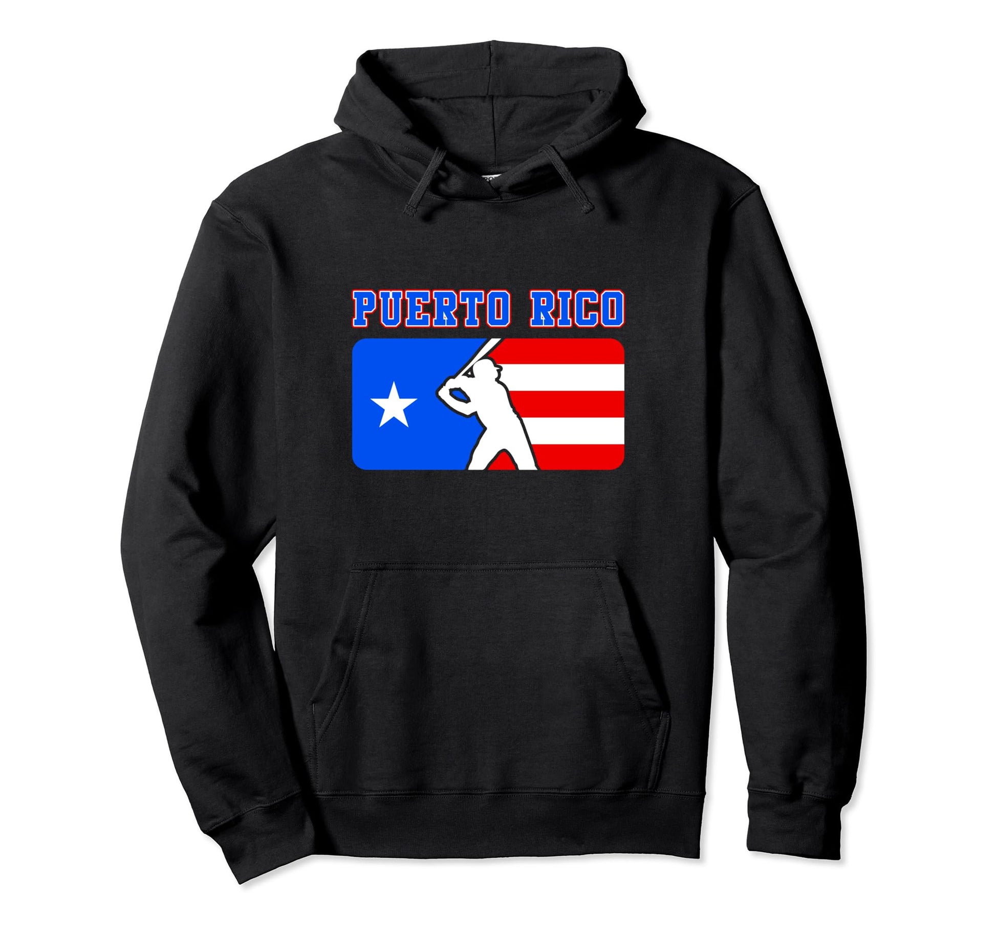 Puerto Rico Flag Puerto Rican Baseball Hoodie - Graphic Print Men Women - T-Shirt, Sweatshirt, Hoodie