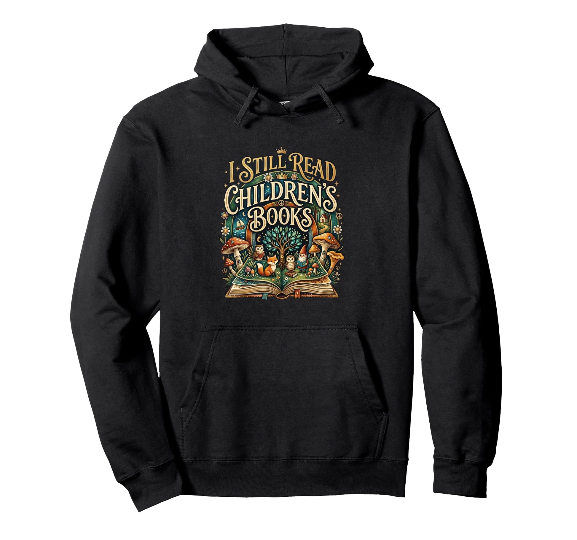 I Still Read Childrens Books Reading Hoodie - Minimalist Print Unisex - T-Shirt, Sweatshirt, Hoodie