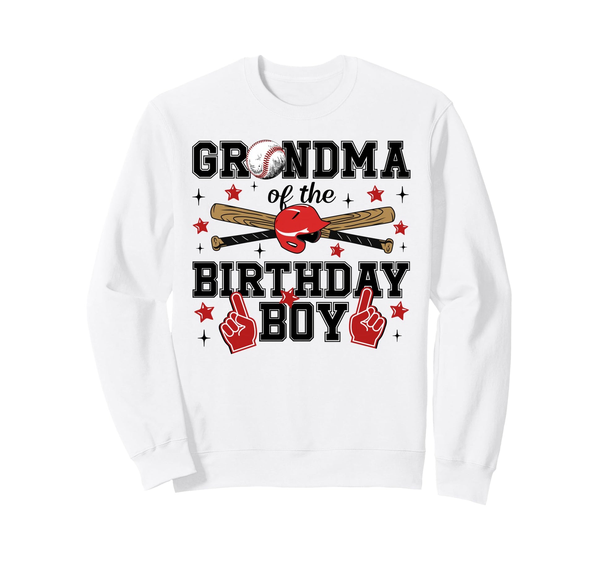 Grandma Birthday Baseball Sport Sweatshirt - Minimalist Print Men Women - T-Shirt, Sweatshirt, Hoodie