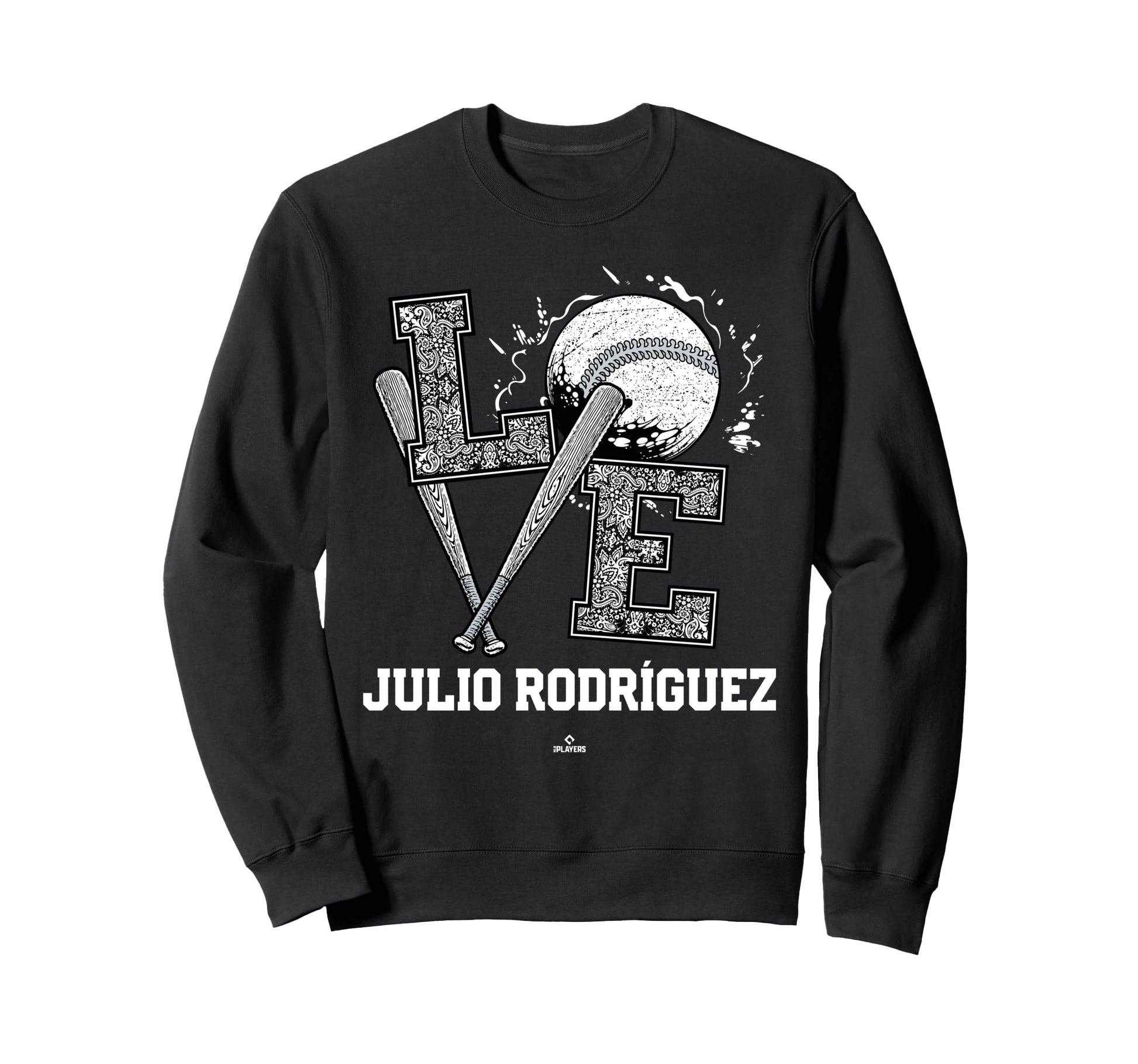 Distressed Baseball Love Julio Rodr Sweatshirt - Unique Graphic for Adults - T-Shirt, Sweatshirt, Hoodie