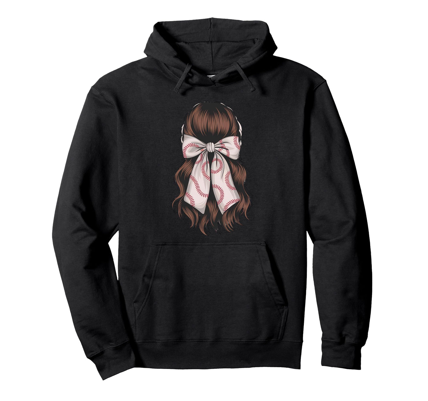 Baseball Coquette Bow Baseball Player Hoodie - Streetwear Style Unisex - T-Shirt, Sweatshirt, Hoodie