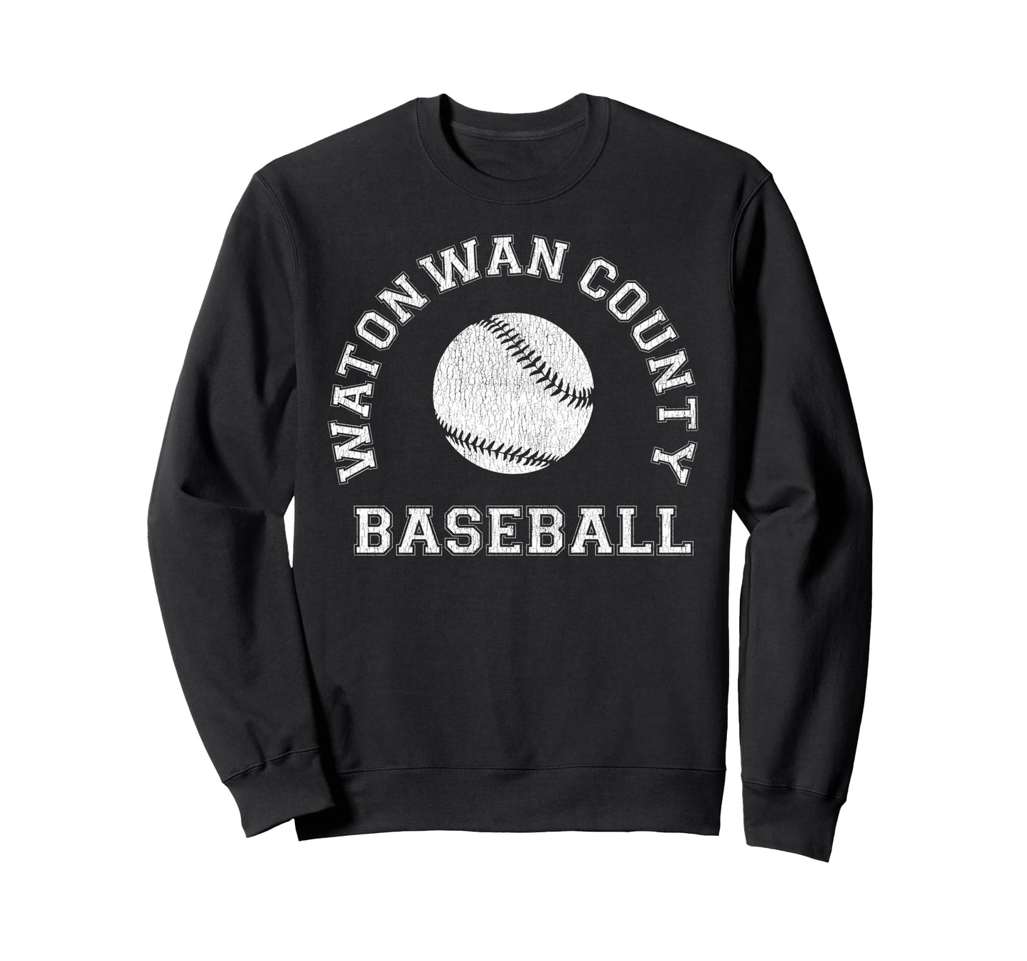 Watonwan County Baseball Distressed Sweatshirt - Trendy Graphic Men Women - T-Shirt, Sweatshirt, Hoodie