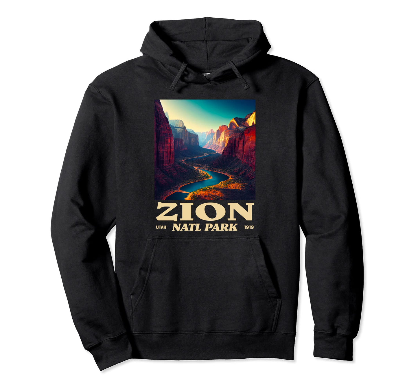 Zion Utah Zion National Park Hoodie - Aesthetic Graphic Men Women - T-Shirt, Sweatshirt, Hoodie