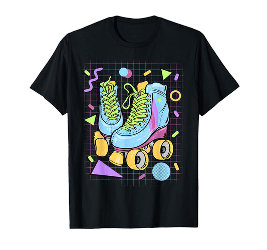 80S Roller Skate Throwback Outfits T-Shirt - Trendy Graphic Unisex - T-Shirt, Sweatshirt, Hoodie
