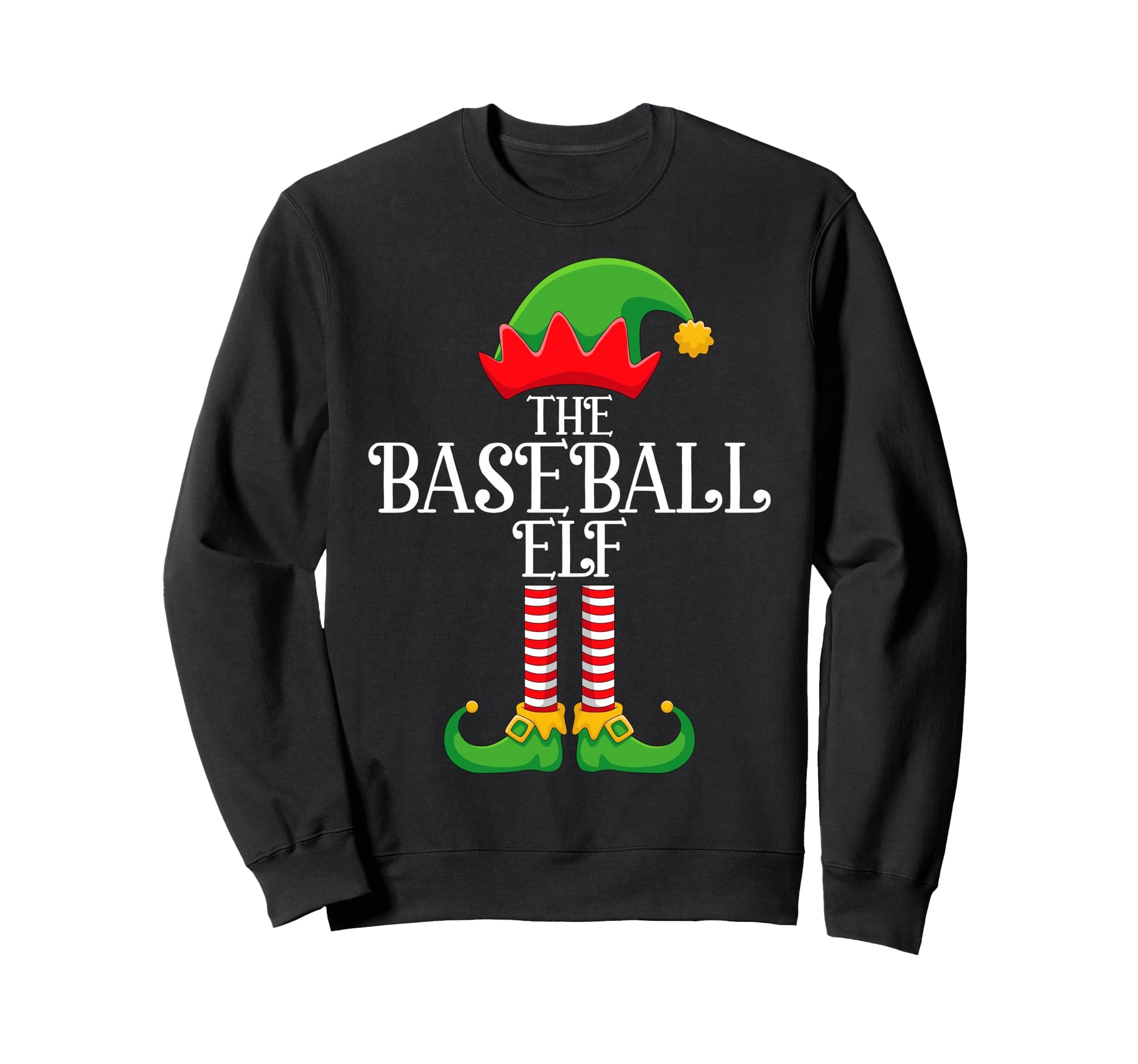 Baseball Elf Family Matching Sweatshirt - Aesthetic Graphic Men Women - T-Shirt, Sweatshirt, Hoodie