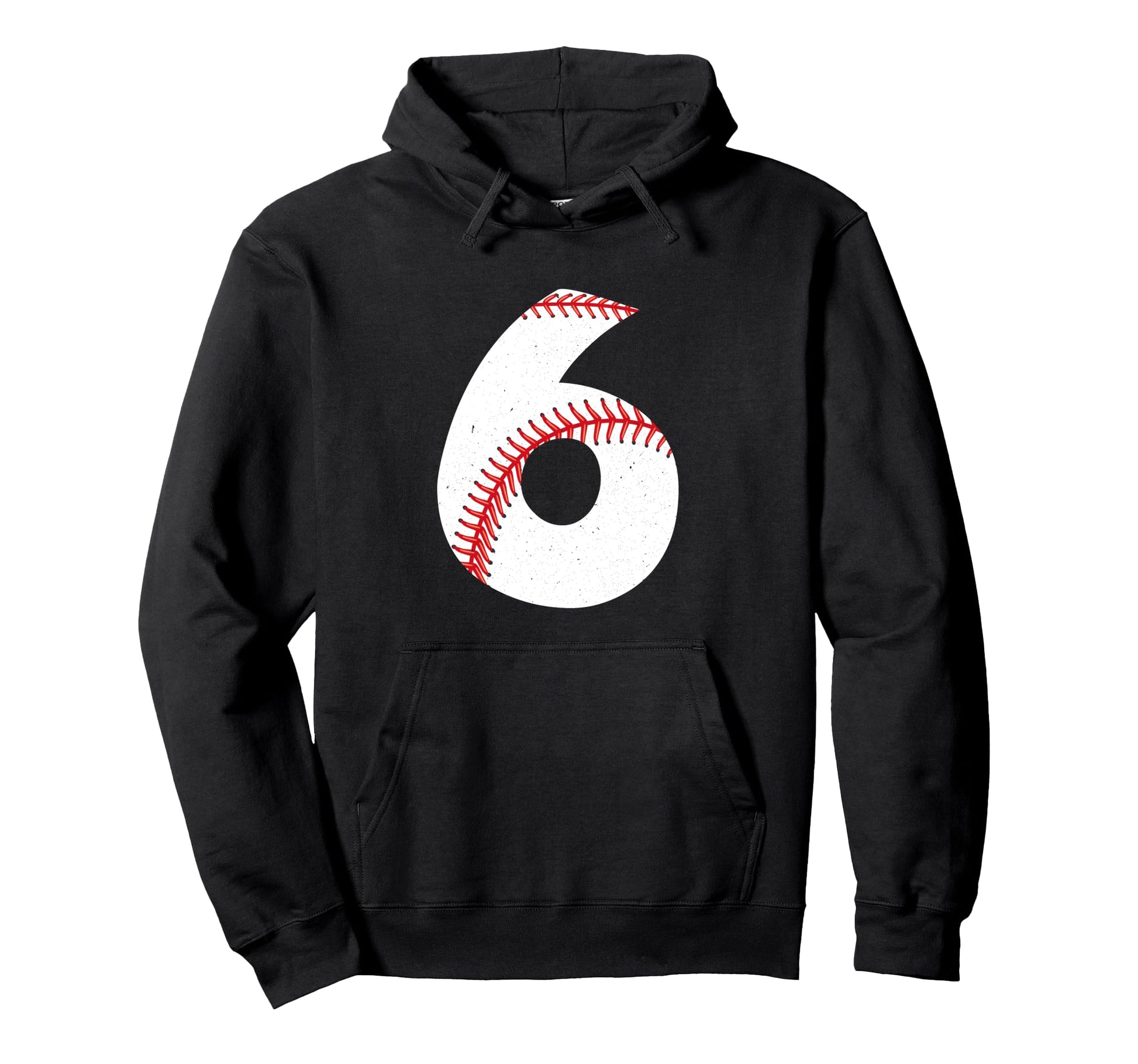 6 Year Old Baseball Birthday Hoodie - Graphic Print for Adults - T-Shirt, Sweatshirt, Hoodie