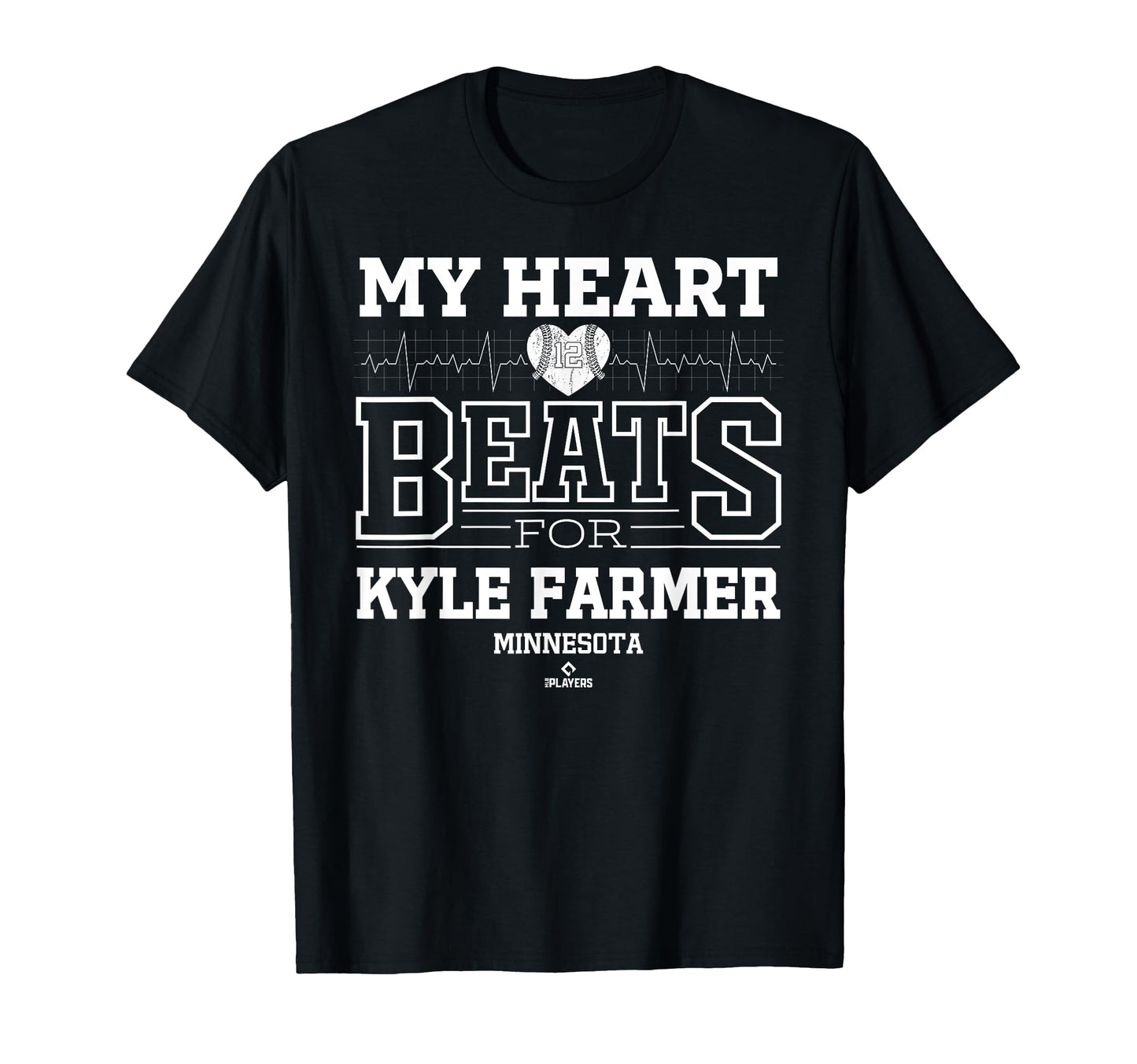 My Heart Beats Kyle Farmer Minnesota T-Shirt - Novelty Apparel for Adults - T-Shirt, Sweatshirt, Hoodie
